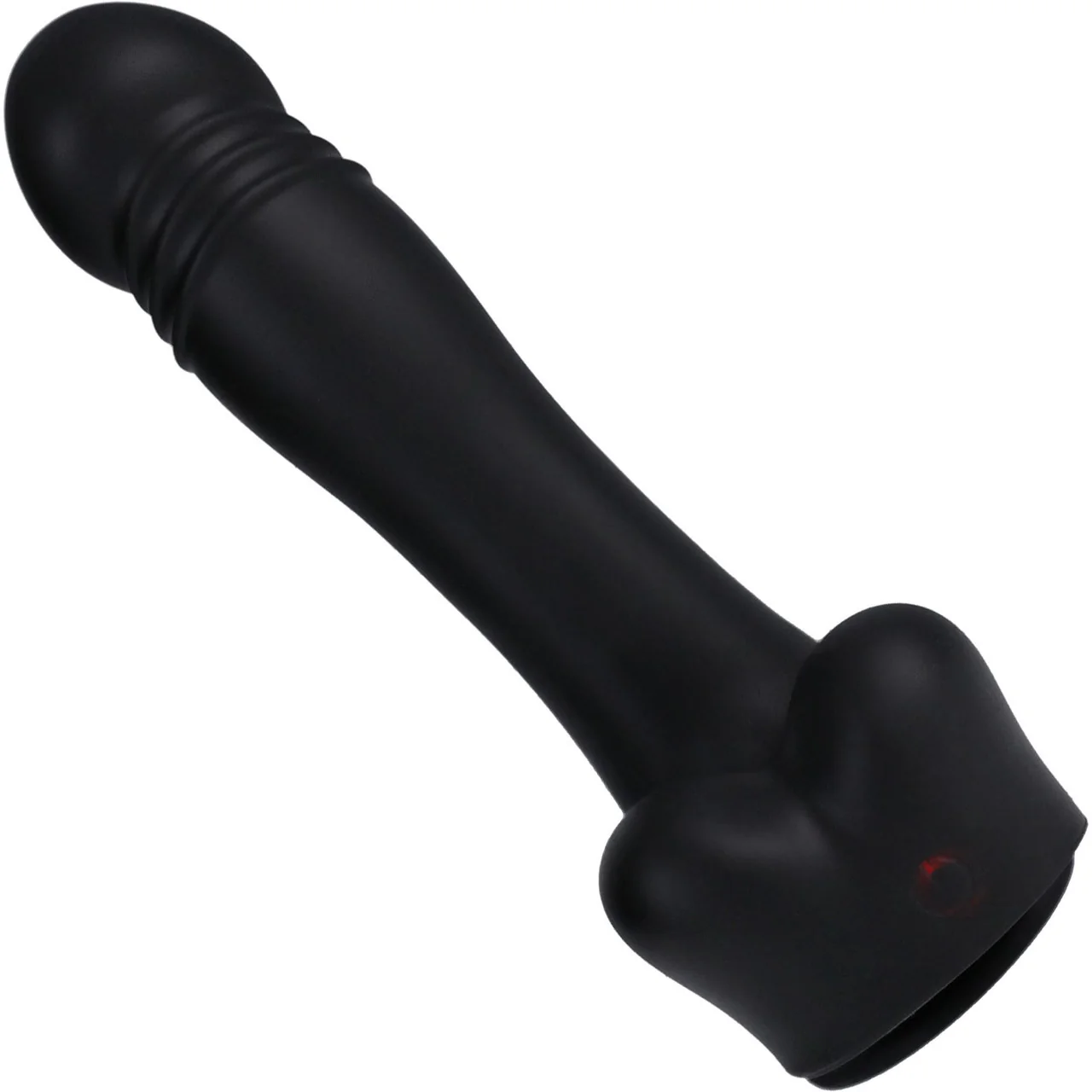 Fort Troff Piston Thruster Rechargeable Silicone Mini Fuck Machine Dildo With Balls & Remote - Black - Image 4