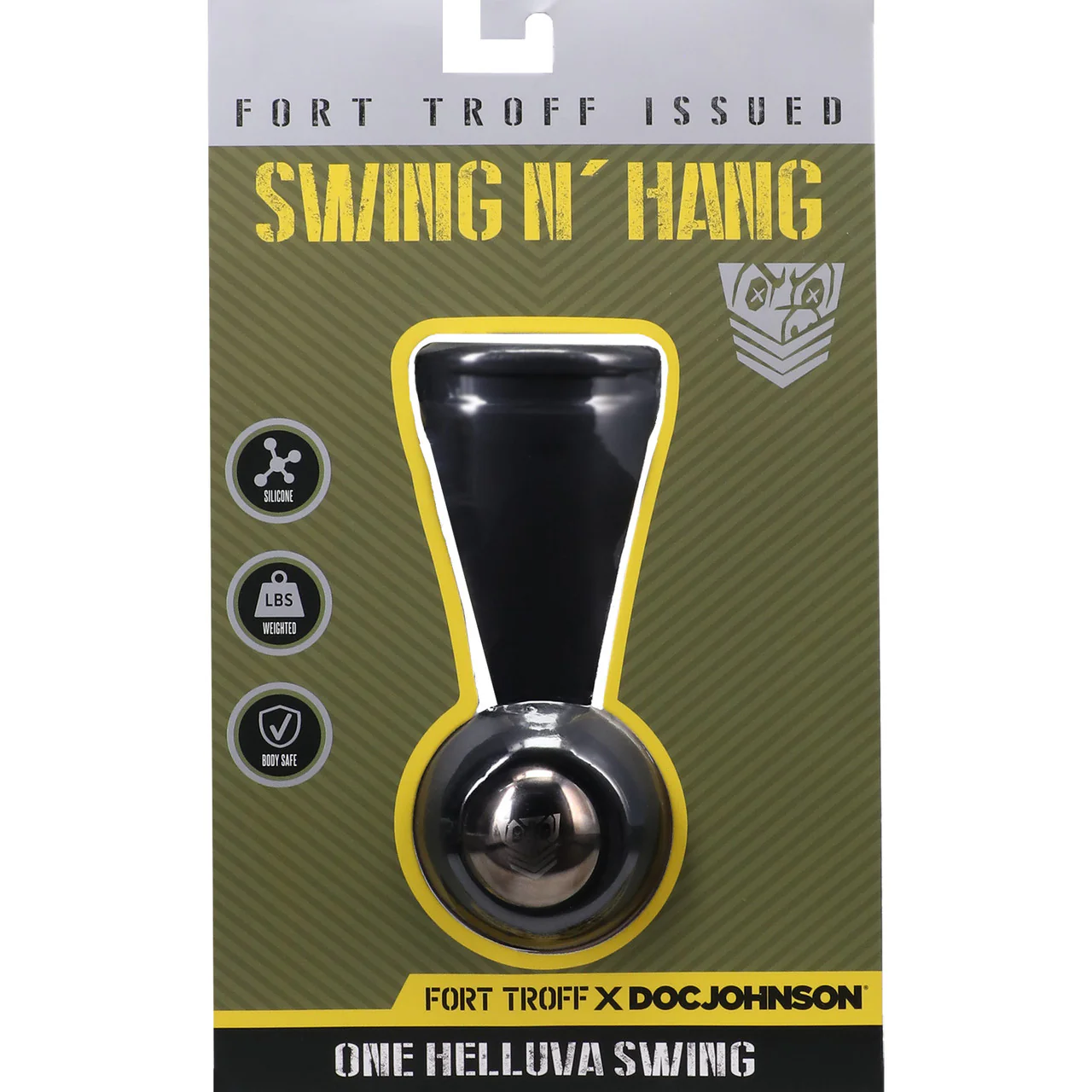 Fort Troff Swing N' Hang Weighted Silicone Ball Stretcher - Black - Image 3