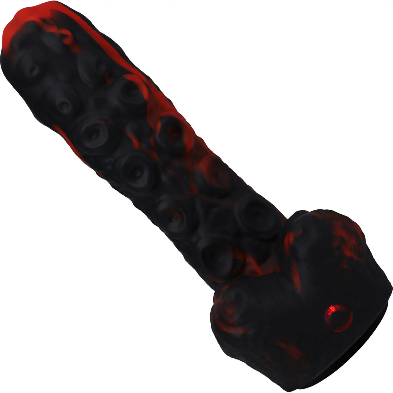 Fort Troff Tendrill Thruster Rechargeable Silicone Mini Fuck Machine Dildo With Balls & Remote - Red - Image 4