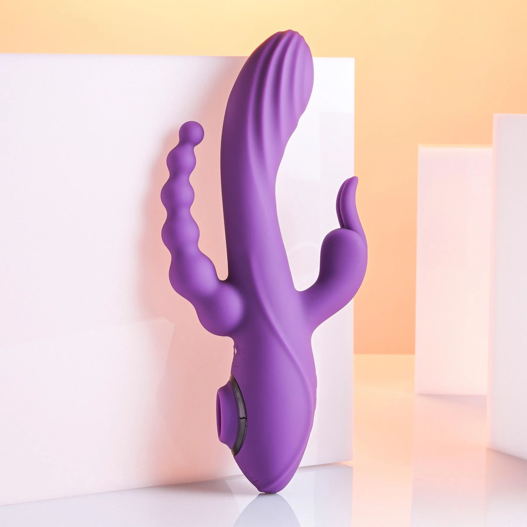 Fourgasm Quadruple Stimulation Rechargeable Silicone Vibrator By Evolved Novelties - Image 10