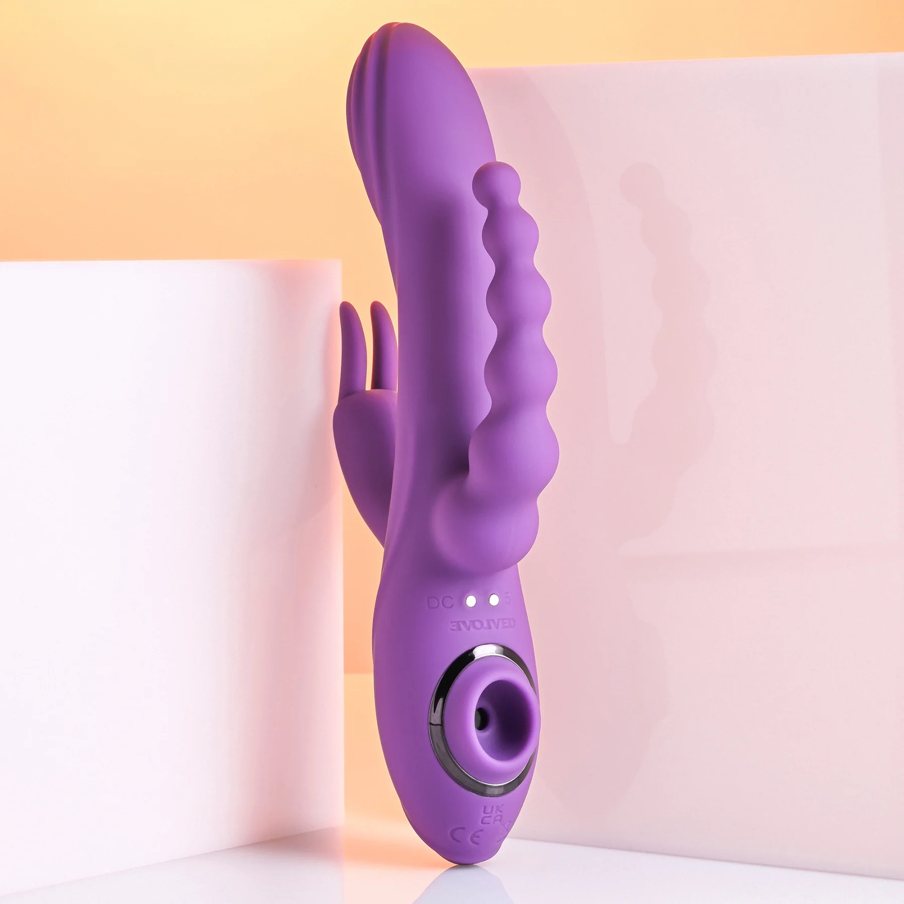 Fourgasm Quadruple Stimulation Rechargeable Silicone Vibrator By Evolved Novelties - Image 12