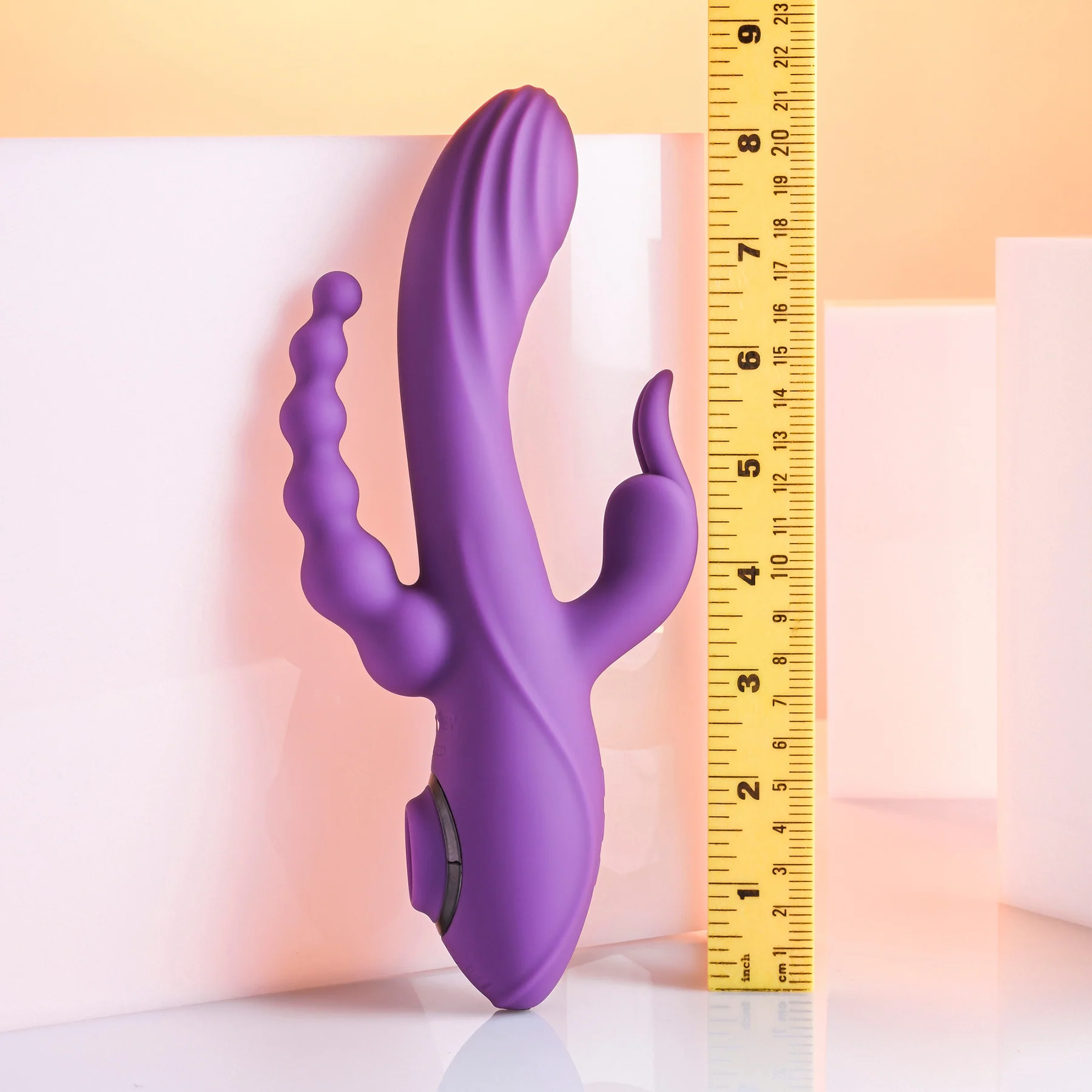 Fourgasm Quadruple Stimulation Rechargeable Silicone Vibrator By Evolved Novelties - Image 14