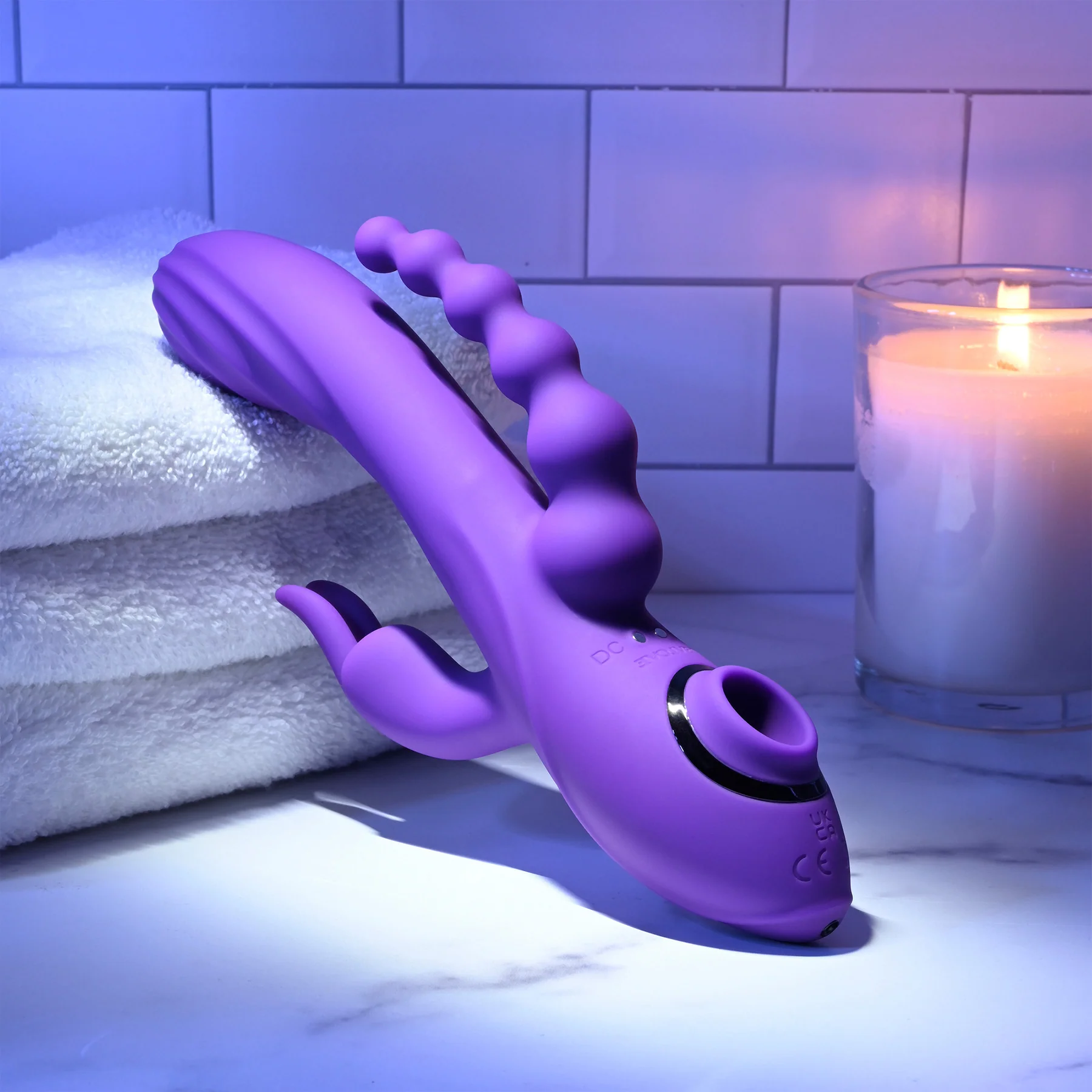 Fourgasm Quadruple Stimulation Rechargeable Silicone Vibrator By Evolved Novelties - Image 2