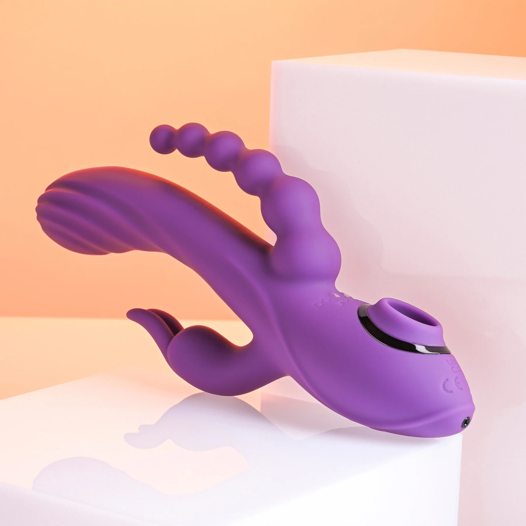 Fourgasm Quadruple Stimulation Rechargeable Silicone Vibrator By Evolved Novelties - Image 8