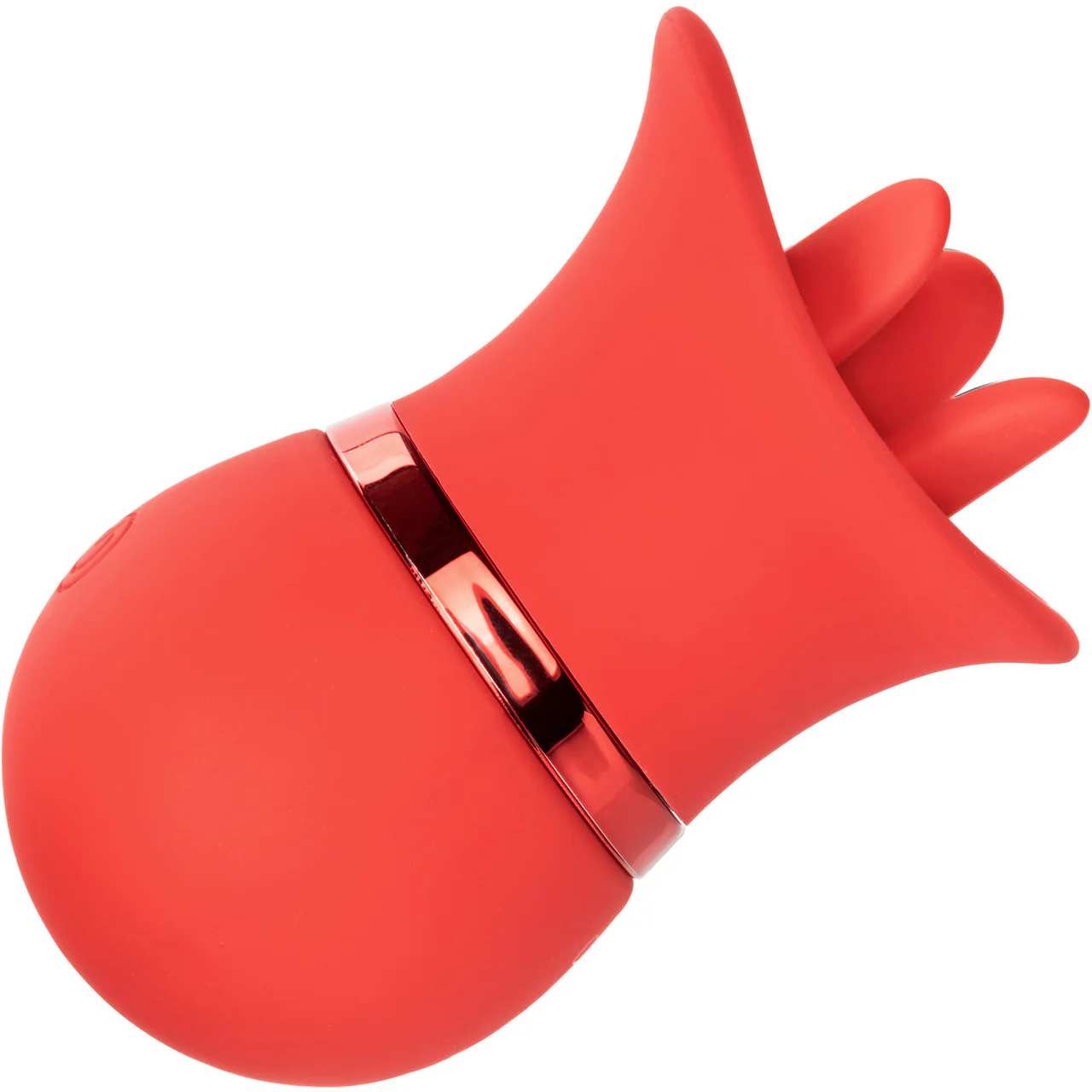 French Kiss Suck & Play Rechargeable Waterproof Silicone Interchangeable Set By CalExotics - Red - Image 6