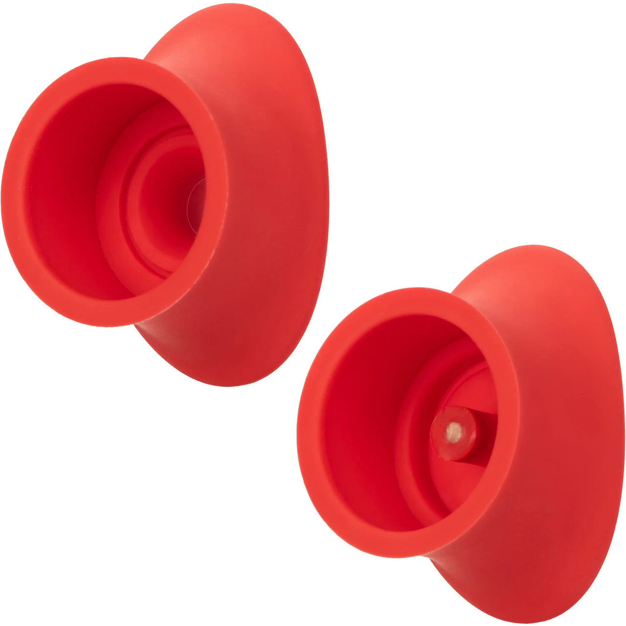 French Kiss Suck & Play Rechargeable Waterproof Silicone Interchangeable Set By CalExotics - Red - Image 9