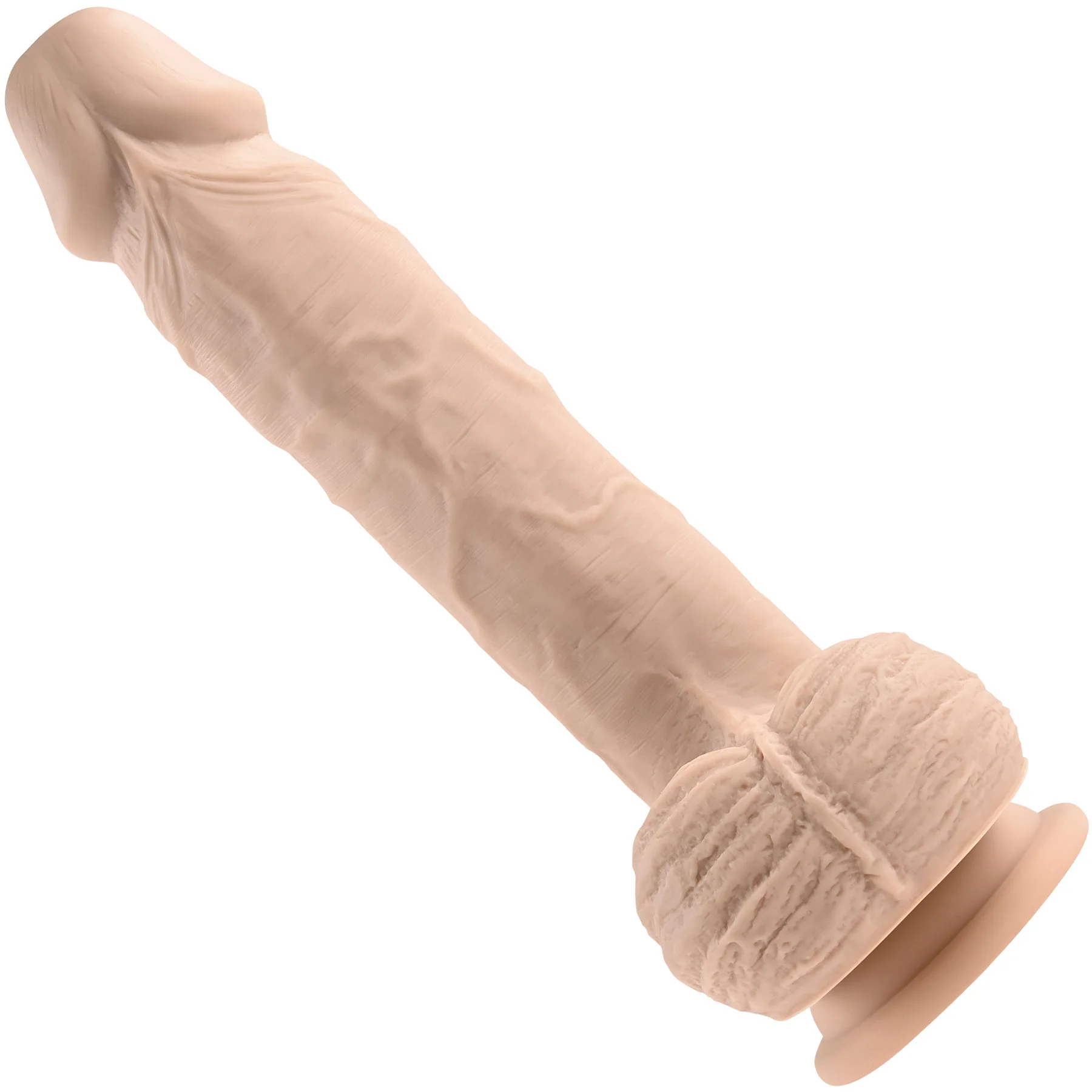 Full Monty Vibrating Silicone Rotating Realistic Suction Cup Dildo With Balls & Remote Control - Image 12