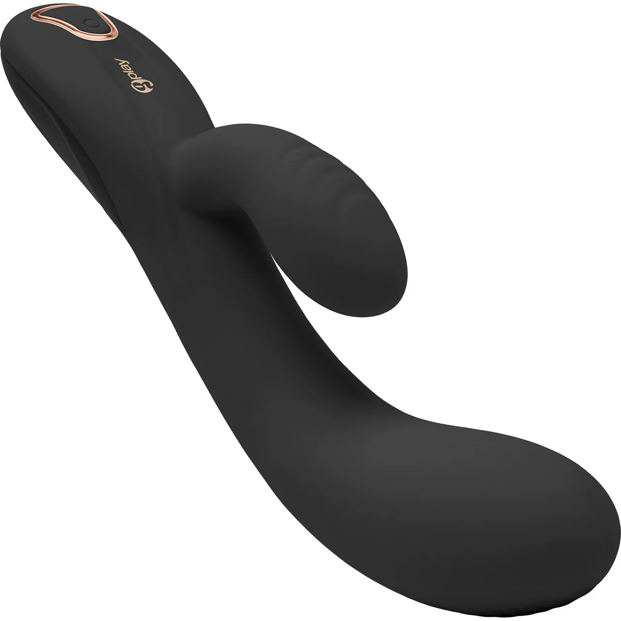 G-Play Ergonomic Squirt Trainer Rechargeable Silicone Dual Stimulation Vibrator By Bodywand - Black - Image 2
