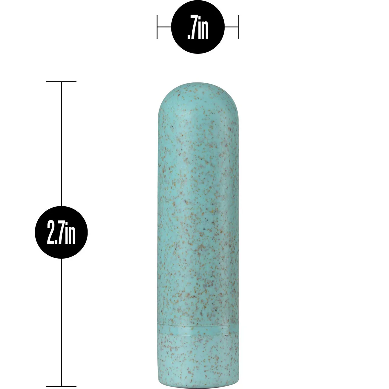 Gaia Eco Biodegradable & Recyclable Rechargeable Bullet Vibrator By Blush - Aqua - Image 4