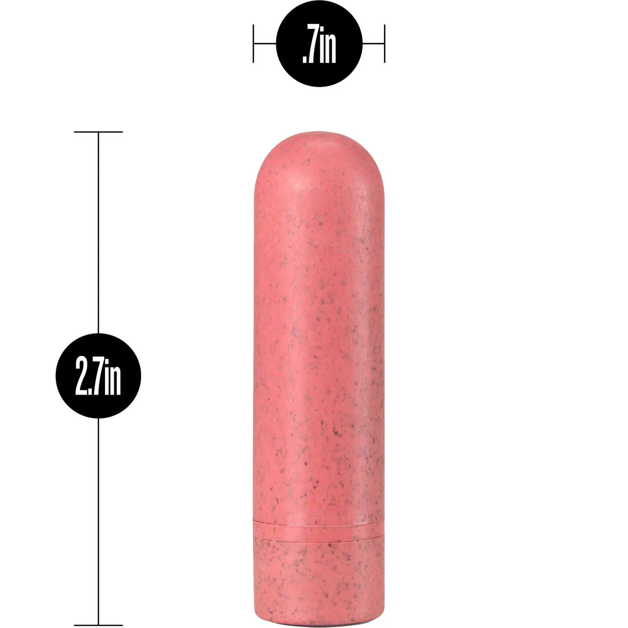 Gaia Eco Biodegradable & Recyclable Rechargeable Bullet Vibrator By Blush - Coral - Image 4