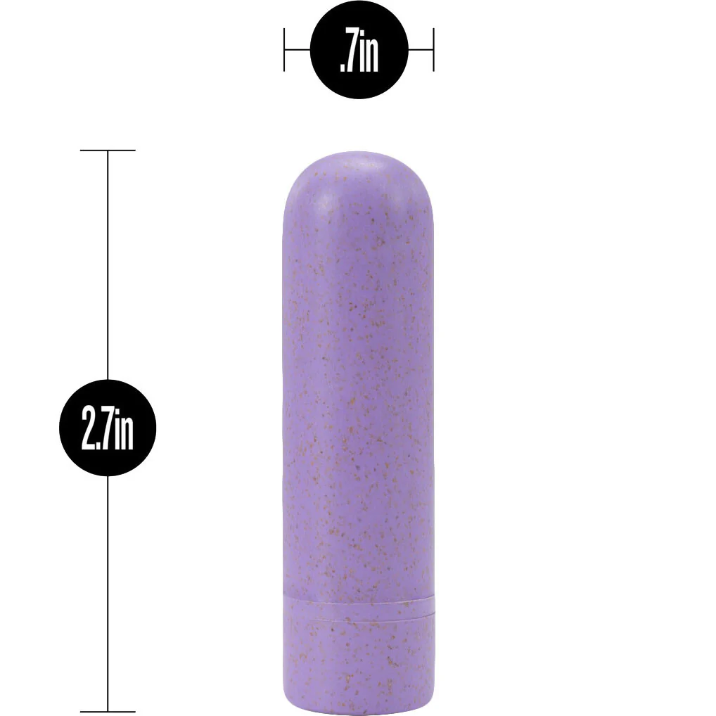 Gaia Eco Biodegradable & Recyclable Rechargeable Bullet Vibrator By Blush - Lilac - Image 4