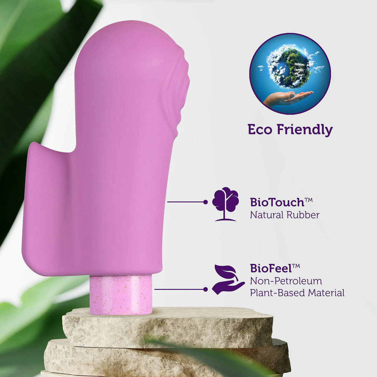 Gaia Eco Delight Rechargeable Waterproof Plant Based Clitoral Vibrator By Blush - Purple - Image 6