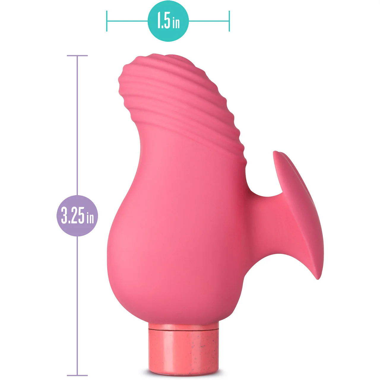 Gaia Eco Love Rechargeable Waterproof Plant Based Clitoral Vibrator By Blush - Coral - Image 10