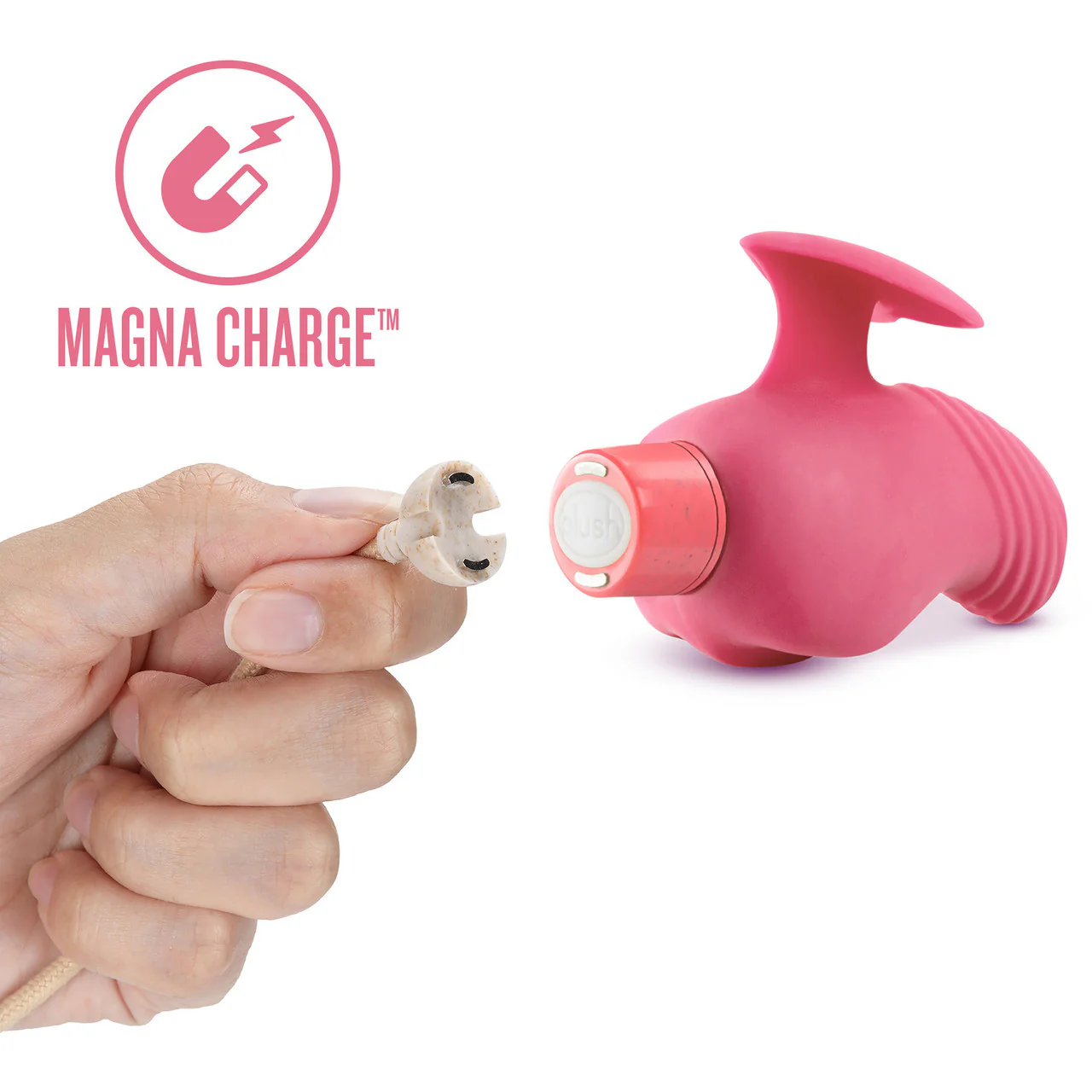 Gaia Eco Love Rechargeable Waterproof Plant Based Clitoral Vibrator By Blush - Coral - Image 11