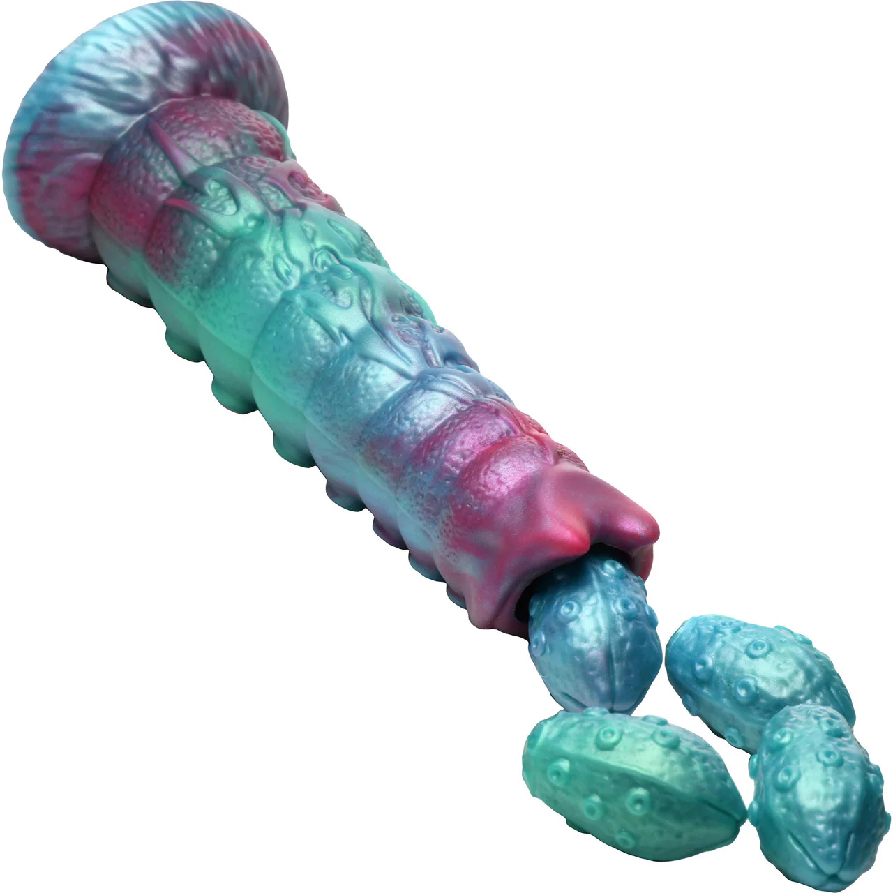Galactic Breeder 8.75" Silicone Ovipositor Dildo With Eggs By Creature Cocks - Image 2
