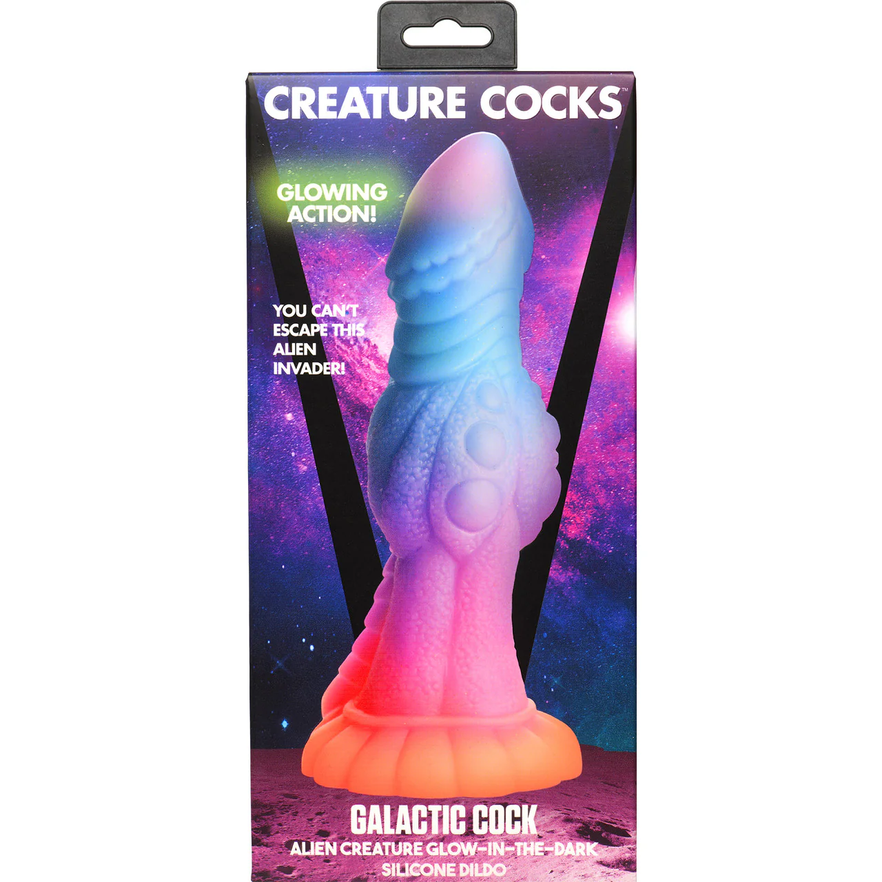 Galactic Cock Alien Creature 8.5" Silicone Glow In The Dark Suction Cup Dildo By Creature Cocks - Image 21