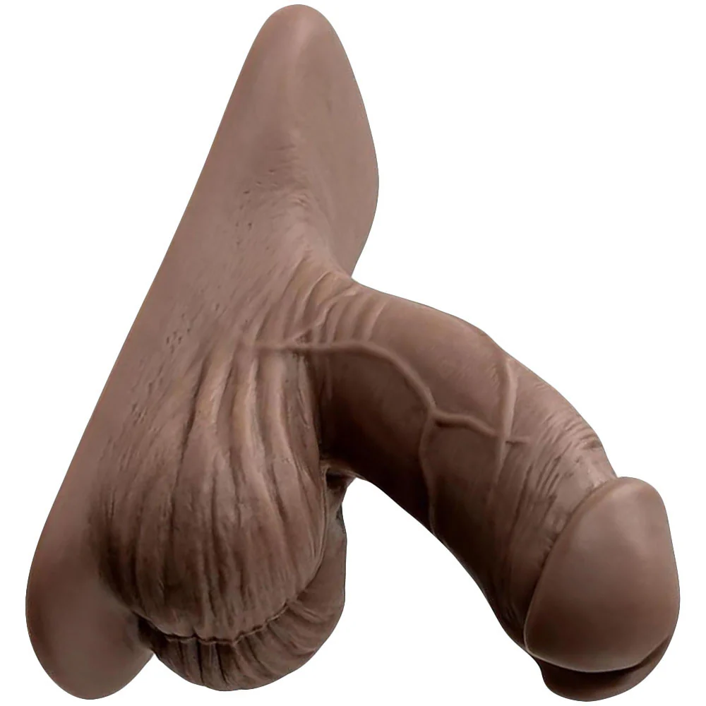 Gender X 4" Silicone Penis Packer - Dark - Image 2