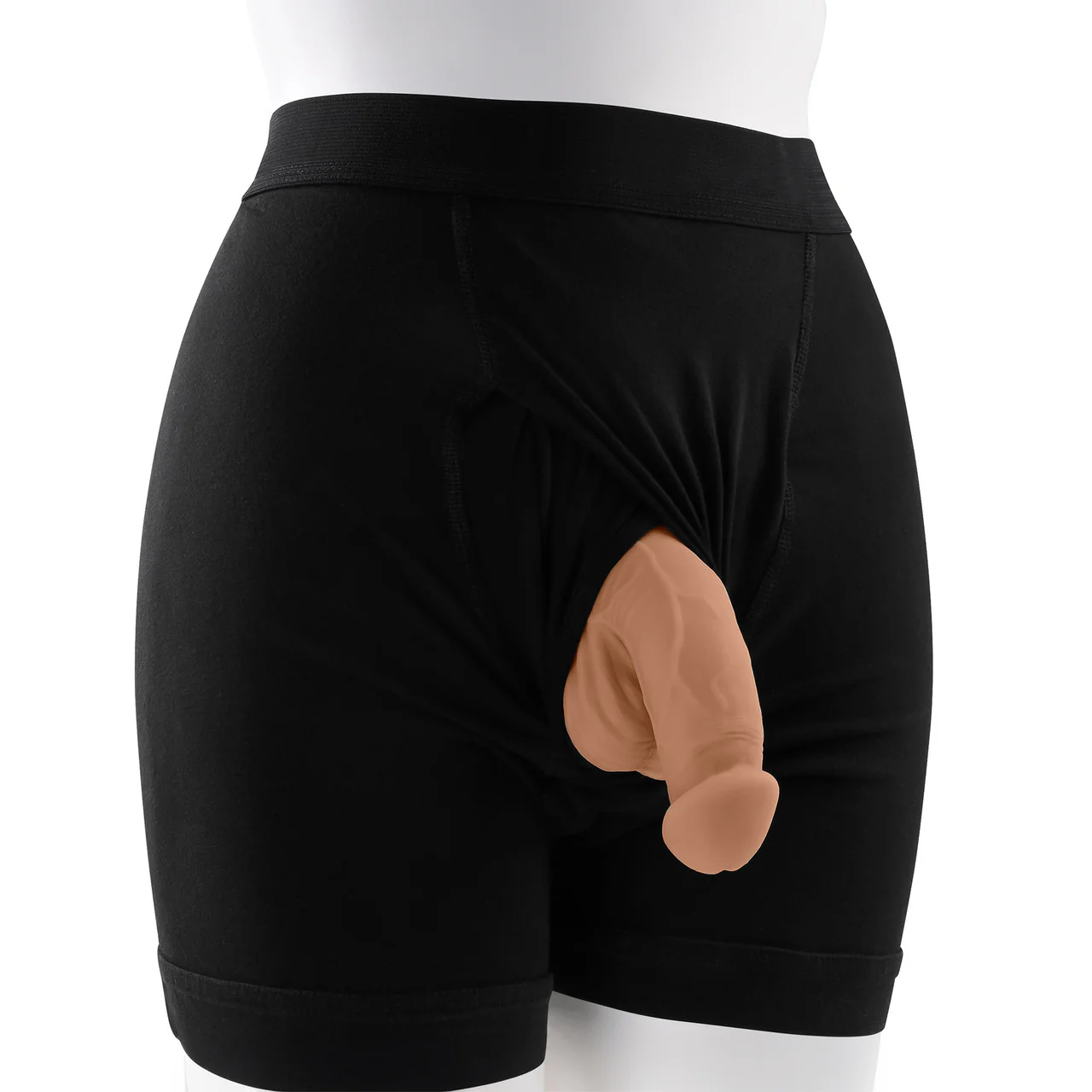 Gender X 4" Squishy Penis Packer - Caramel - Image 5