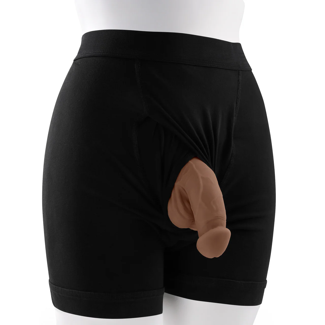 Gender X 4" Squishy Penis Packer - Chocolate - Image 5