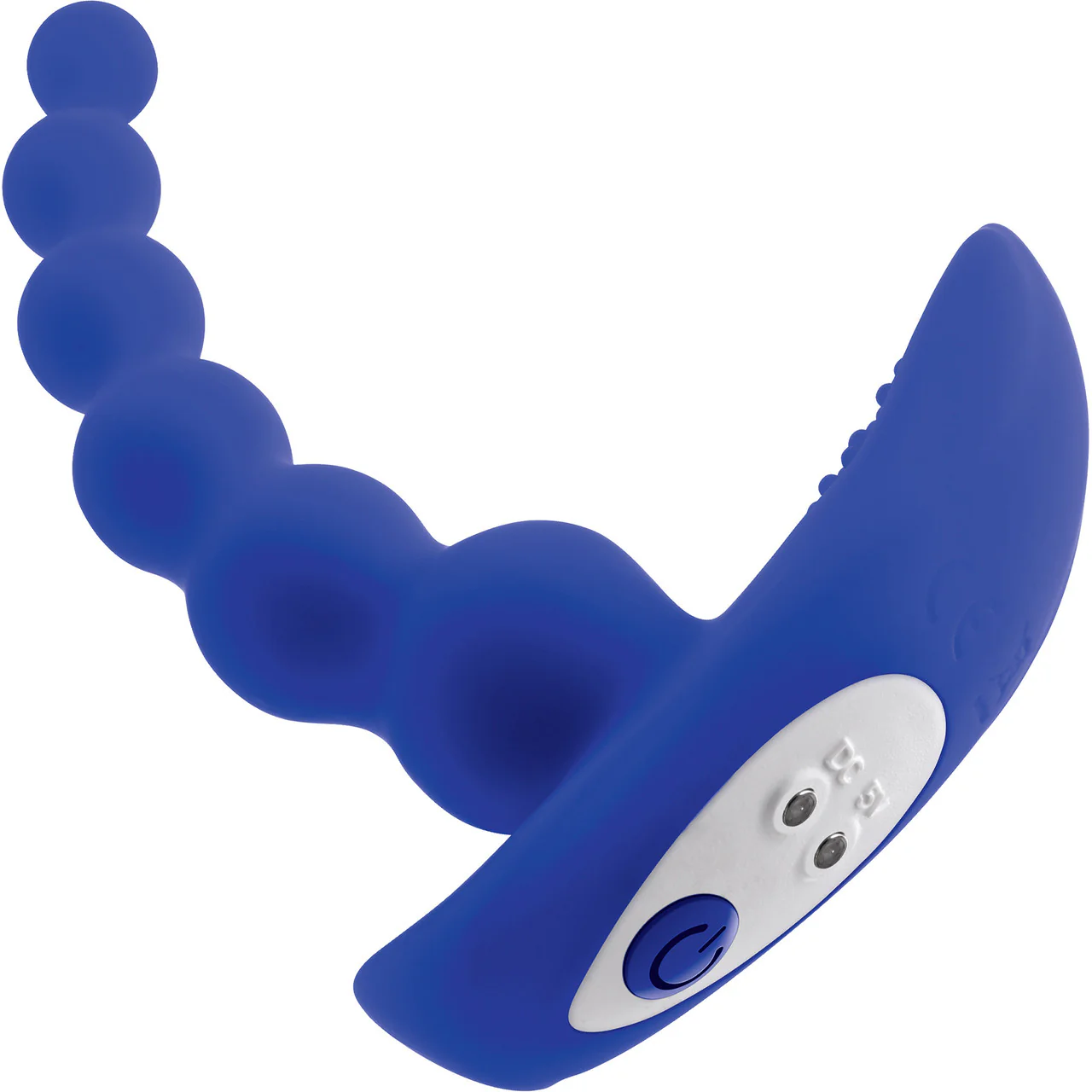 Gender X Beaded Pleasure Rechargeable Waterproof Silicone Vibrating Anal Beads With Remote - Blue - Image 4