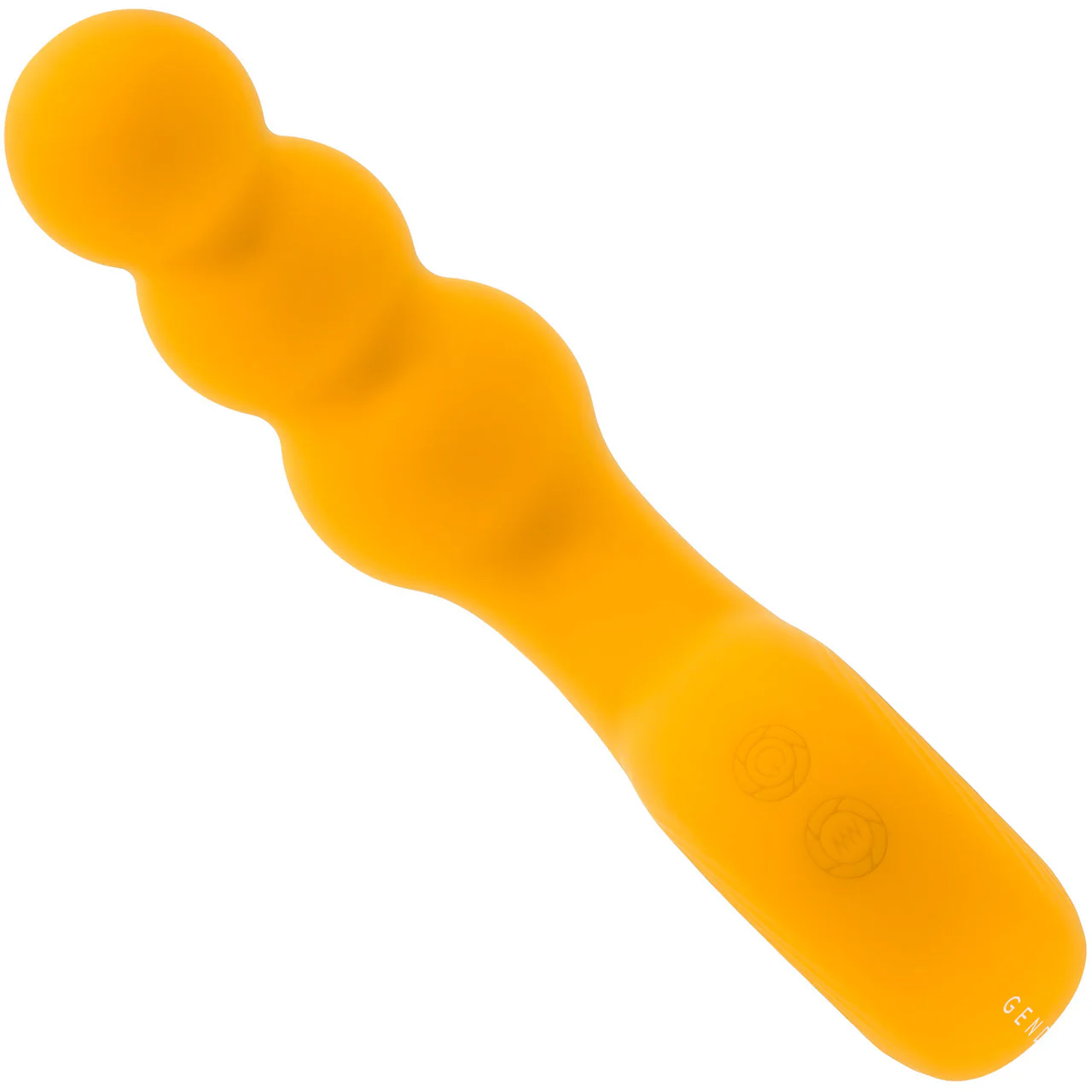 Gender X Bumble Rechargeable Waterproof Silicone Vibrating Beaded Anal Probe - Yellow - Image 4