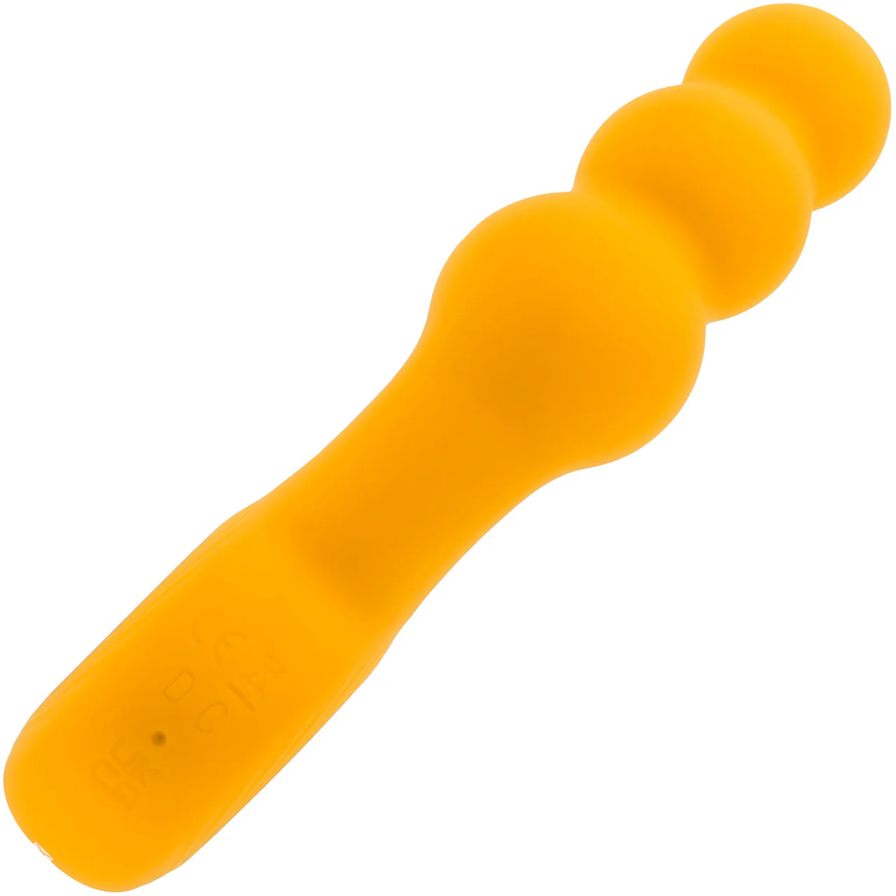 Gender X Bumble Rechargeable Waterproof Silicone Vibrating Beaded Anal Probe - Yellow - Image 5
