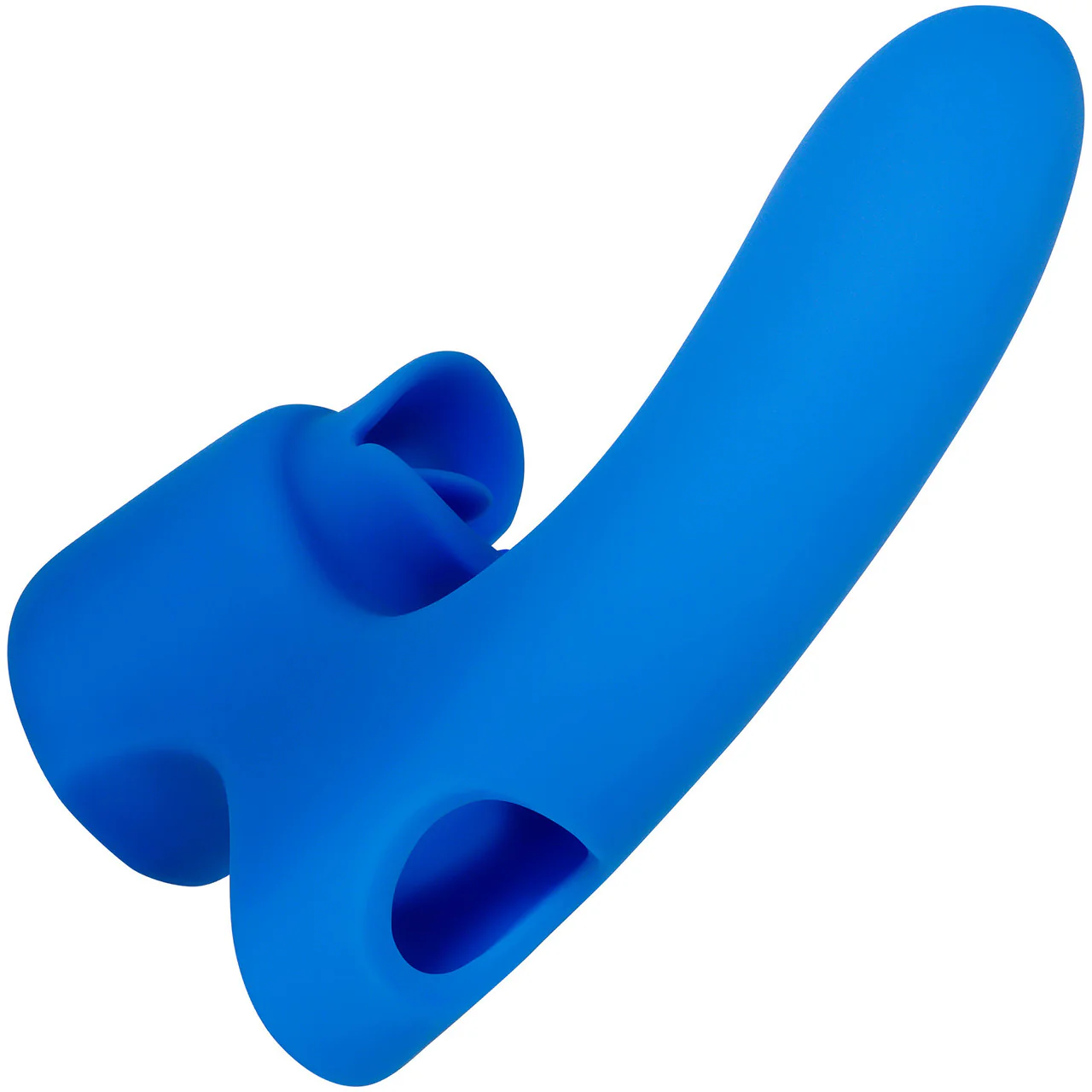 Gender X Flick It Rechargeable Silicone Dual Stimulation Tongue-Flicking Wearable Vibrator - Blue - Image 3