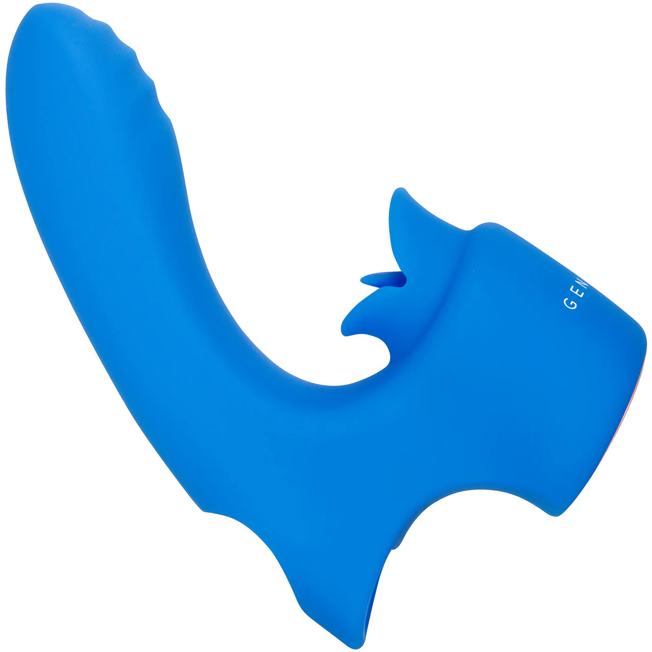 Gender X Flick It Rechargeable Silicone Dual Stimulation Tongue-Flicking Wearable Vibrator - Blue - Image 4