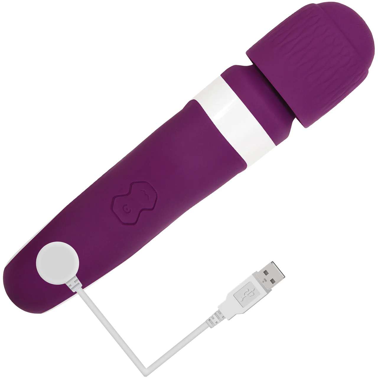 Gender X Handle It Rechargeable Waterproof Silicone Wand Vibrator - Purple & White - Image 9