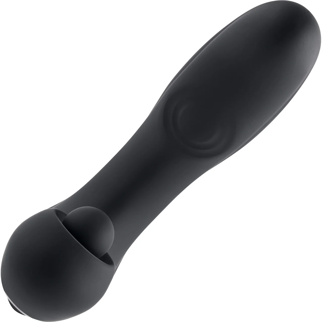 Gender X Mad Tapper Rechargeable Silicone Dual Stimulation Vibrator - Black - Image 3