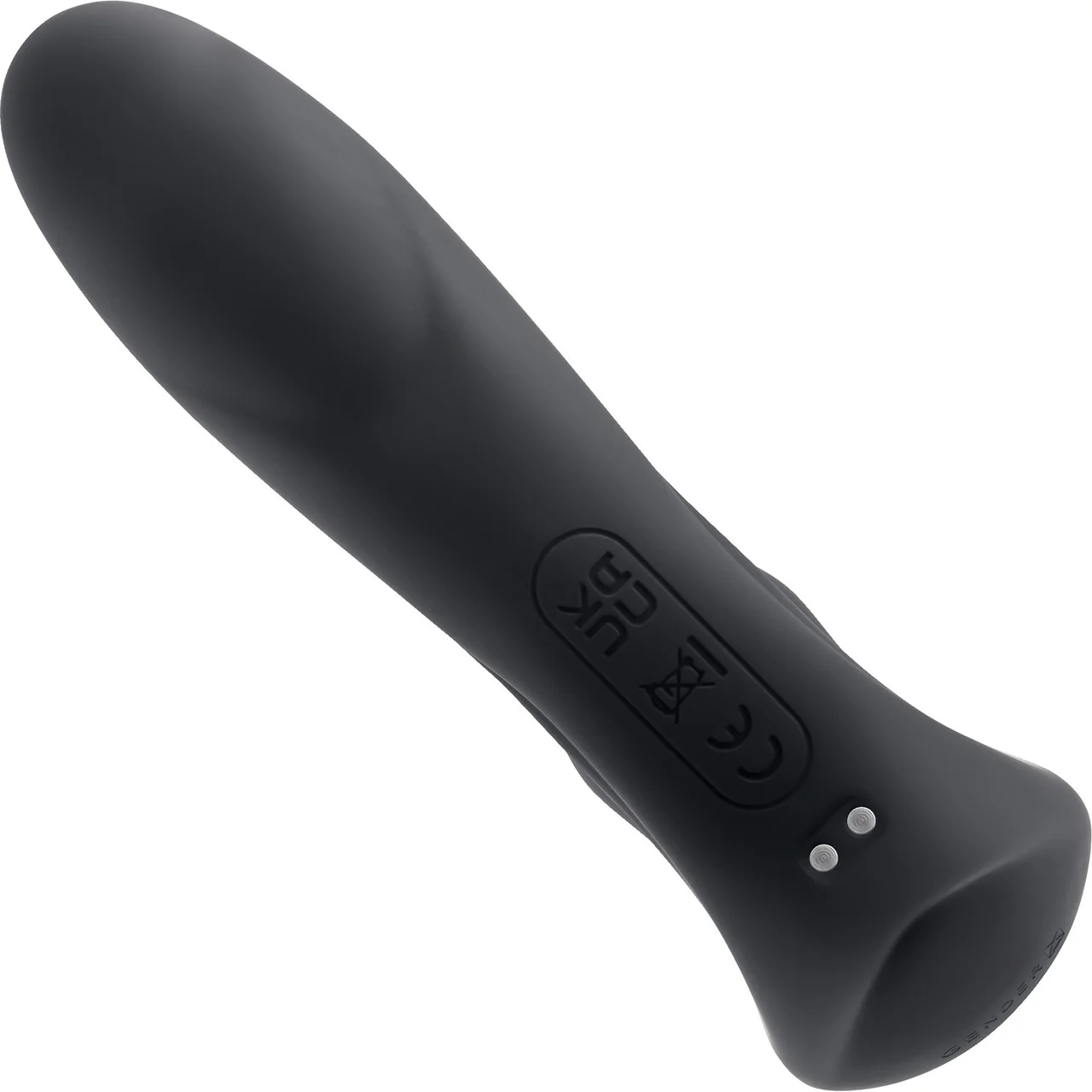 Gender X Mad Tapper Rechargeable Silicone Dual Stimulation Vibrator - Black - Image 4