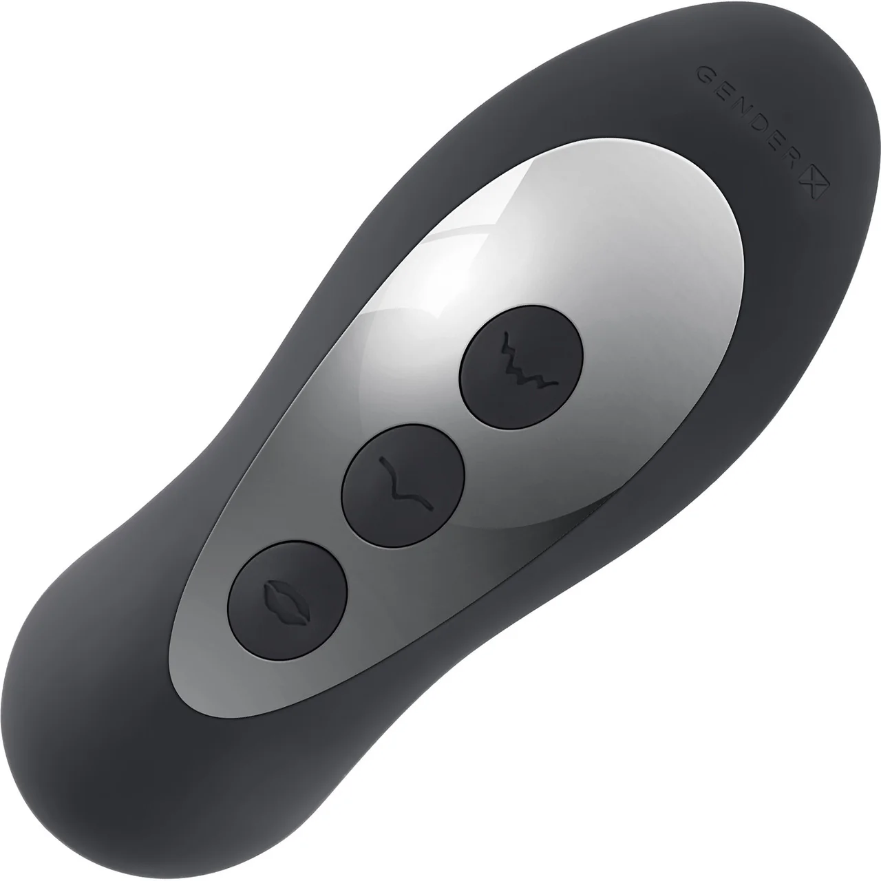 Gender X Mad Tapper Rechargeable Silicone Dual Stimulation Vibrator - Black - Image 5