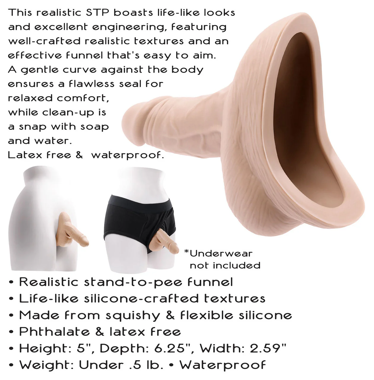 Gender X Silicone Realistic Stand To Pee - Light - Image 8