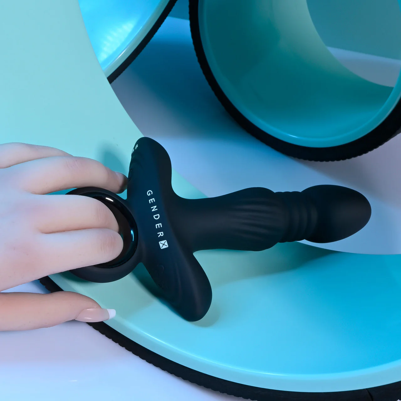 Gender X Slayer Rechargeable Waterproof Silicone Thrusting & Vibrating Anal Plug - Image 14