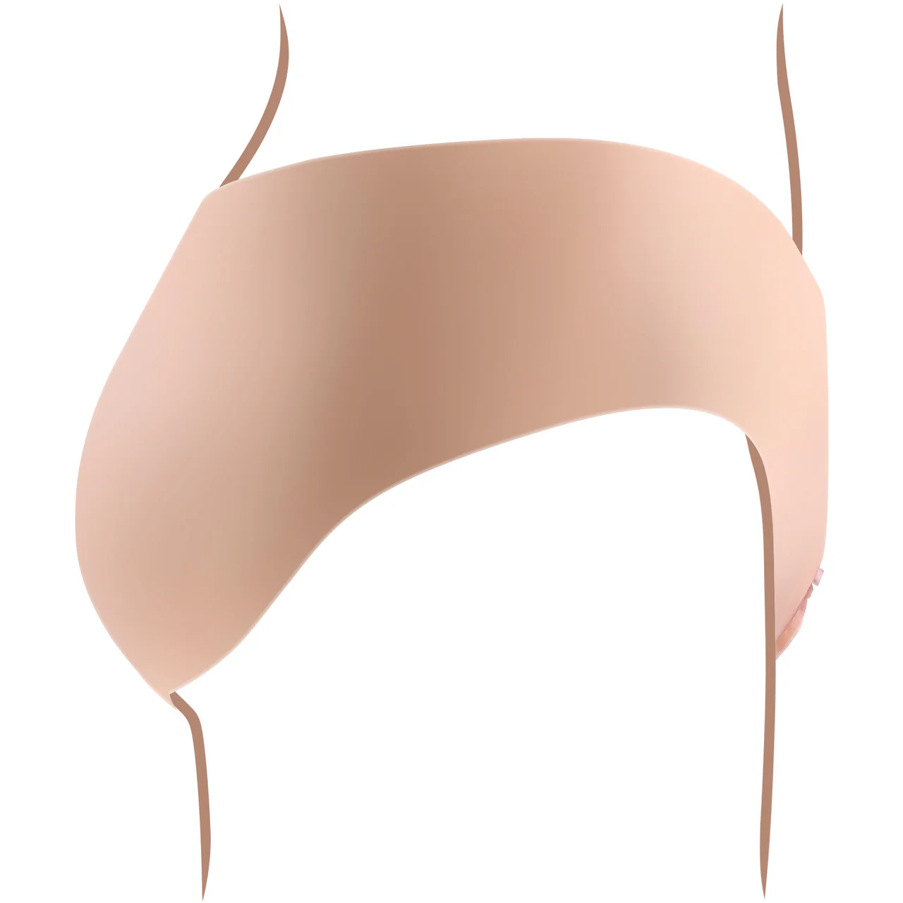 Gender X Undergarments Briefs Wearable Silicone Penetrable Vagina - Vanilla - Image 9