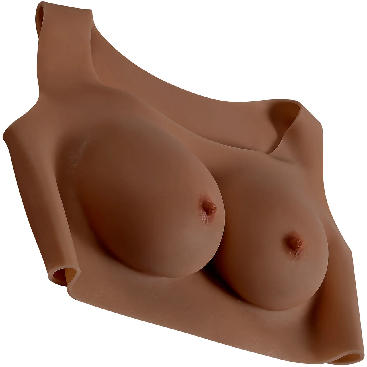 Gender X Undergarments Plate C-Cup Wearable Silicone Breasts - Chocolate - Image 5