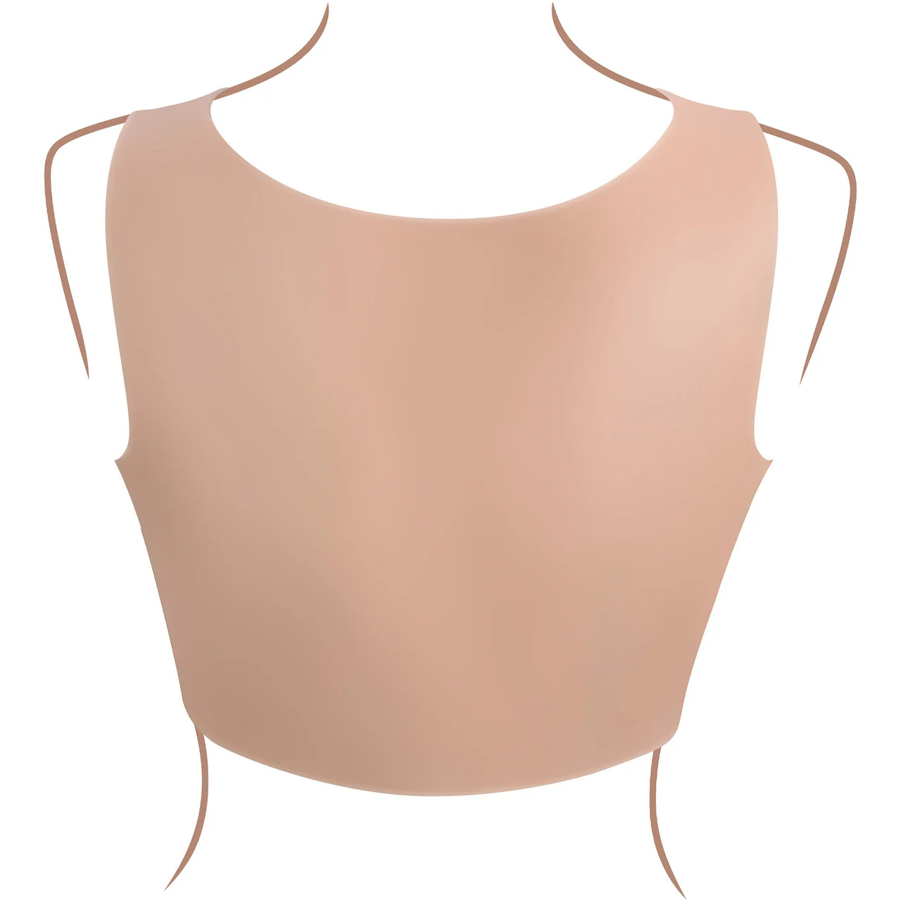 Gender X Undergarments Plate C-Cup Wearable Silicone Breasts - Vanilla - Image 6