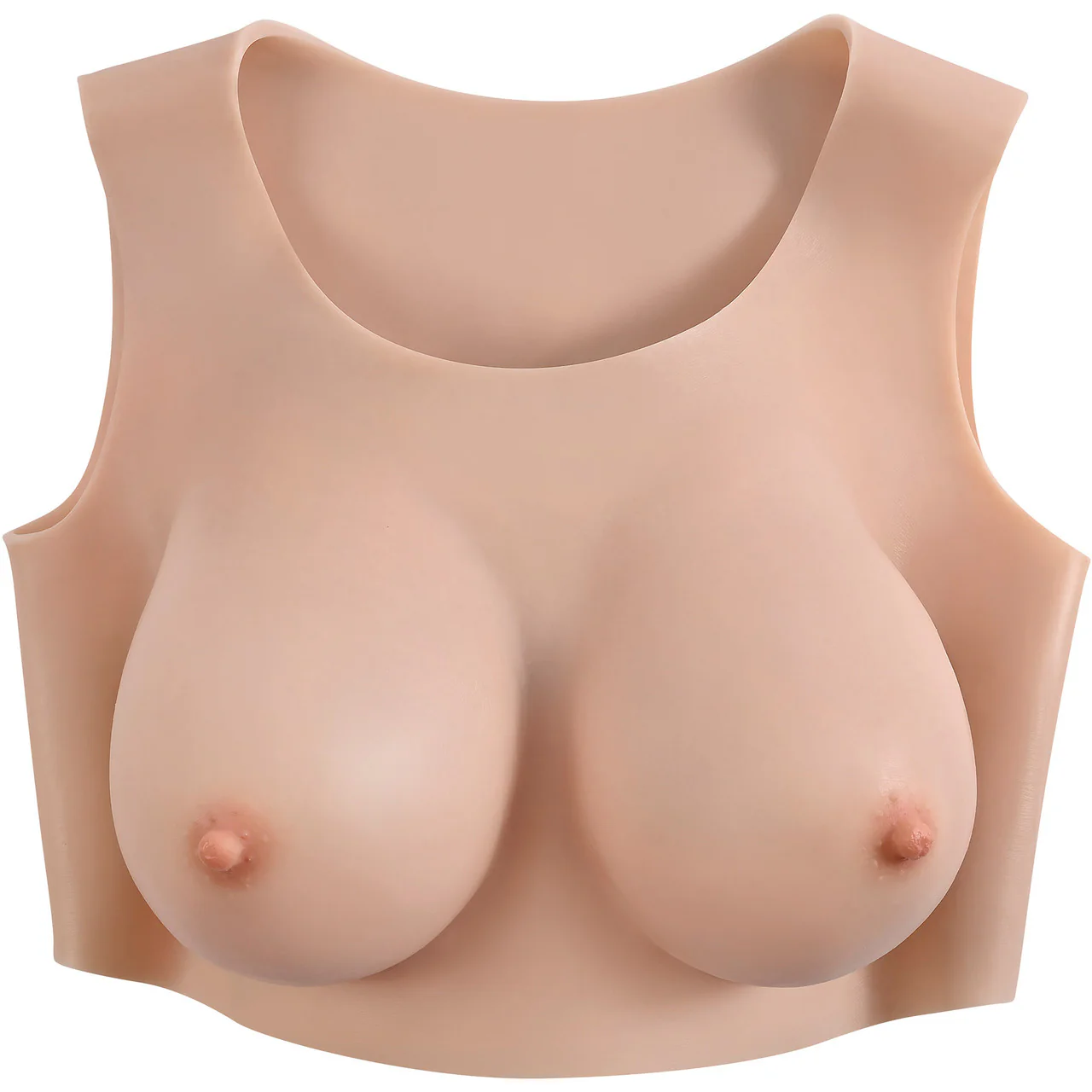Gender X Undergarments Plate D-Cup Wearable Silicone Breasts - Vanilla - Image 3