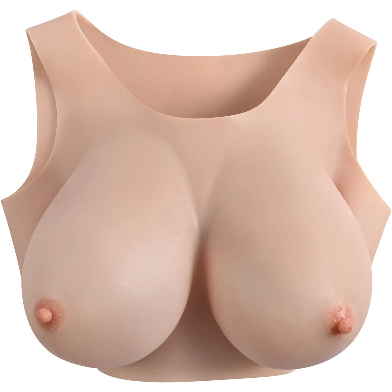 Gender X Undergarments Plate E-Cup Wearable Silicone Breasts - Vanilla - Image 4