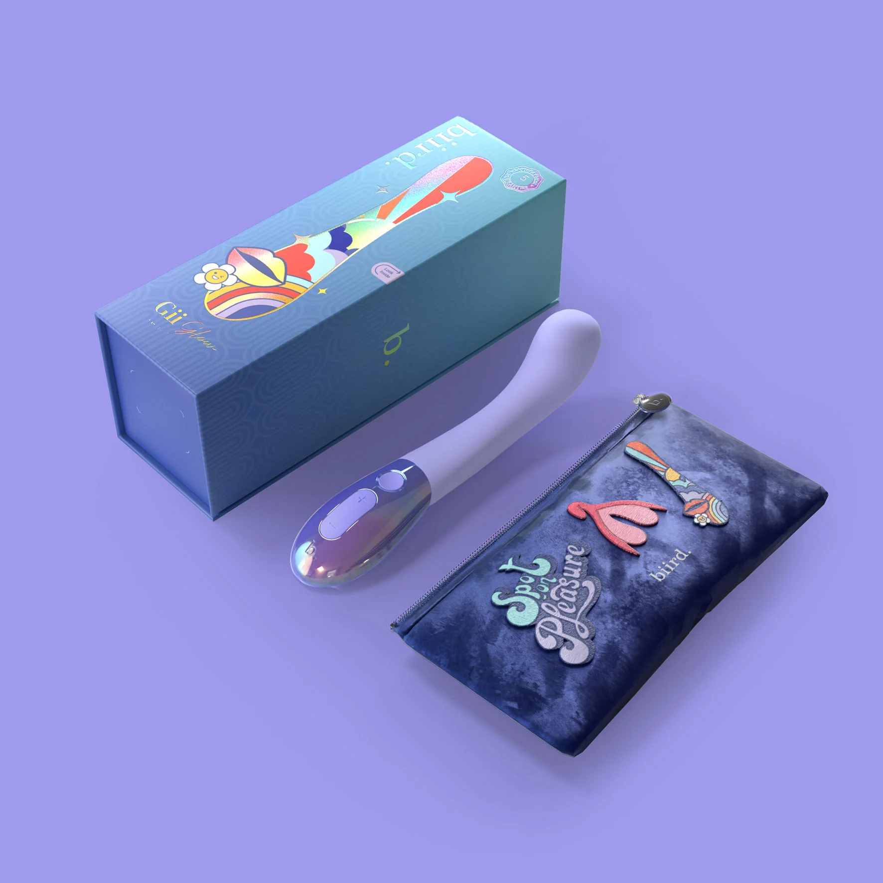 Gii Glow Waterproof Rechargeable Silicone G-Spot Vibrator By Biird - Image 11