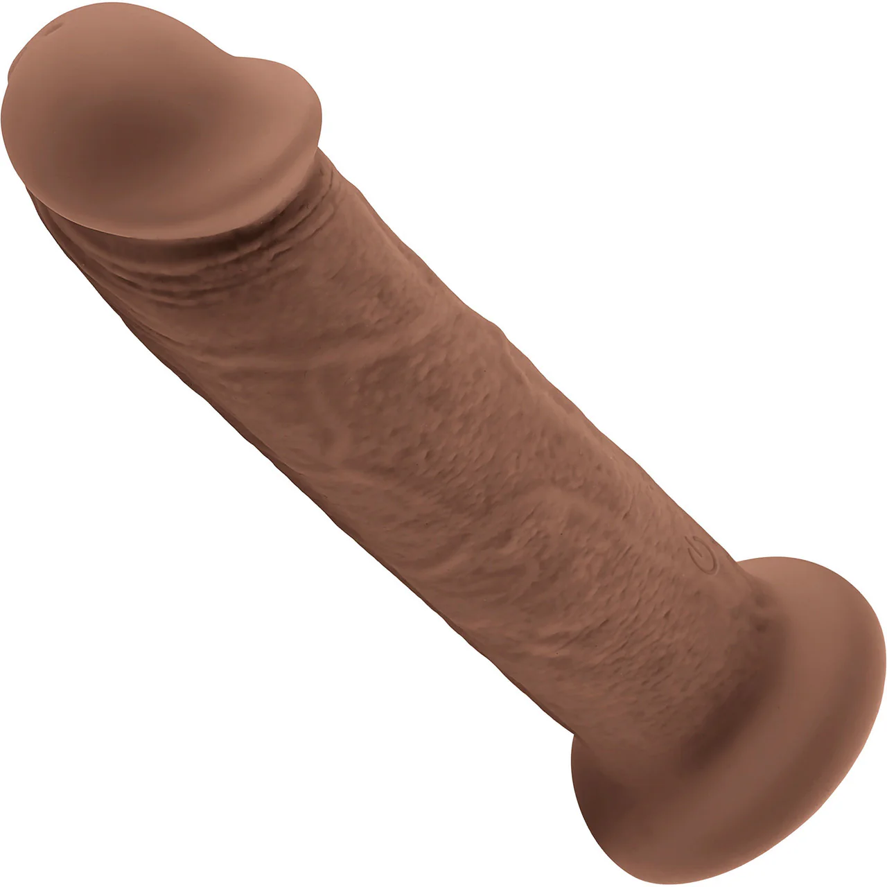 Girthy Vibrating Rechargeable Waterproof 7" Silicone Suction Cup Dildo By Evolved Novelties - Caramel - Image 2