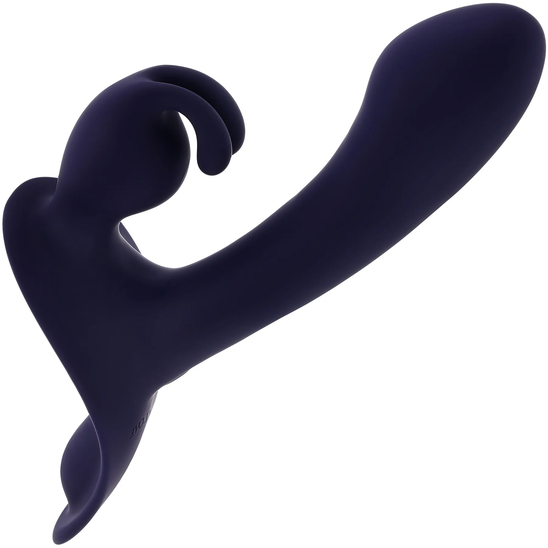 Giving Vibes Rechargeable Silicone Triple Stimulation Strap-On Vibrator By Evolved Novelties - Image 5