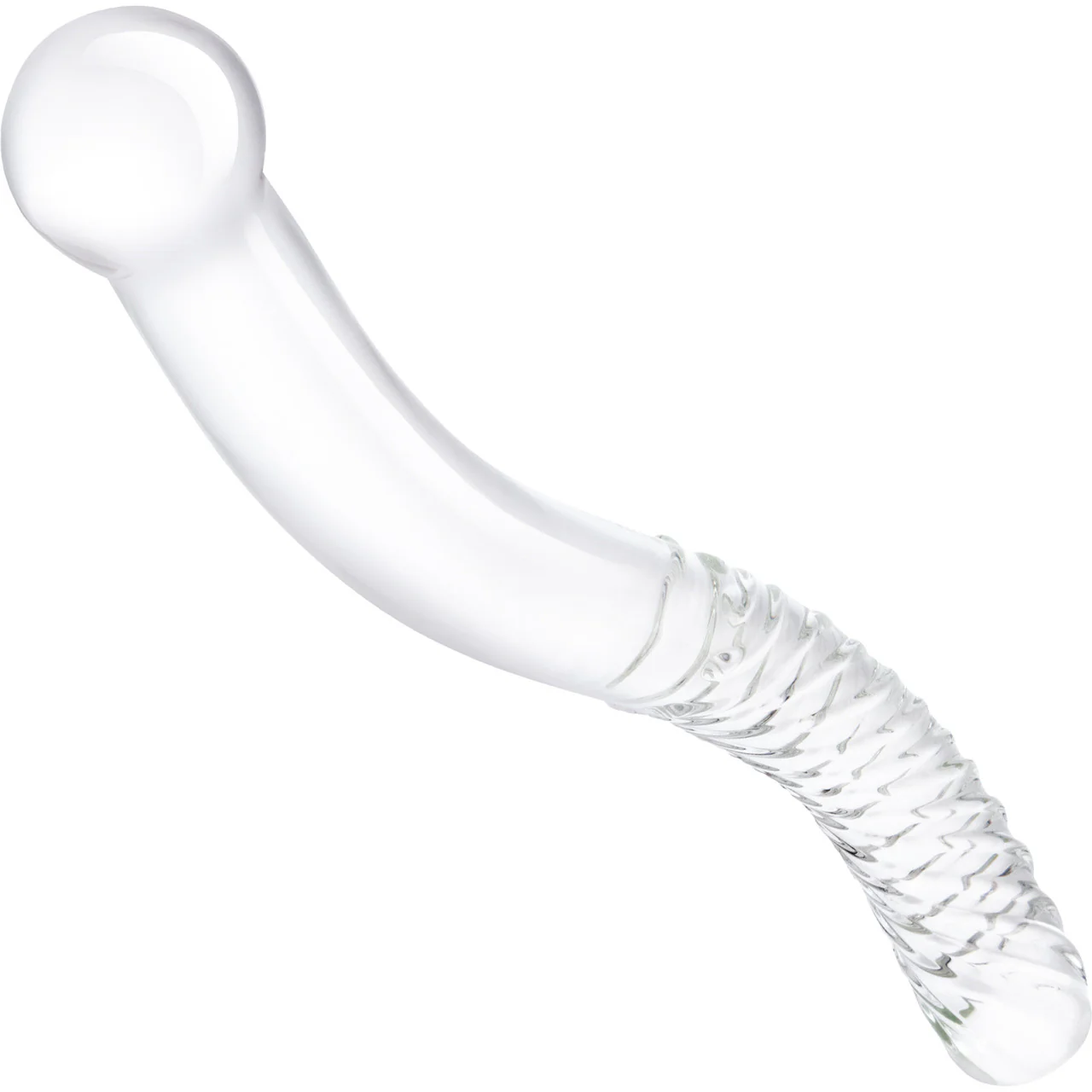 Gläs 11" Glass Pelvic Wand Double Ended Dildo - Clear - Image 2