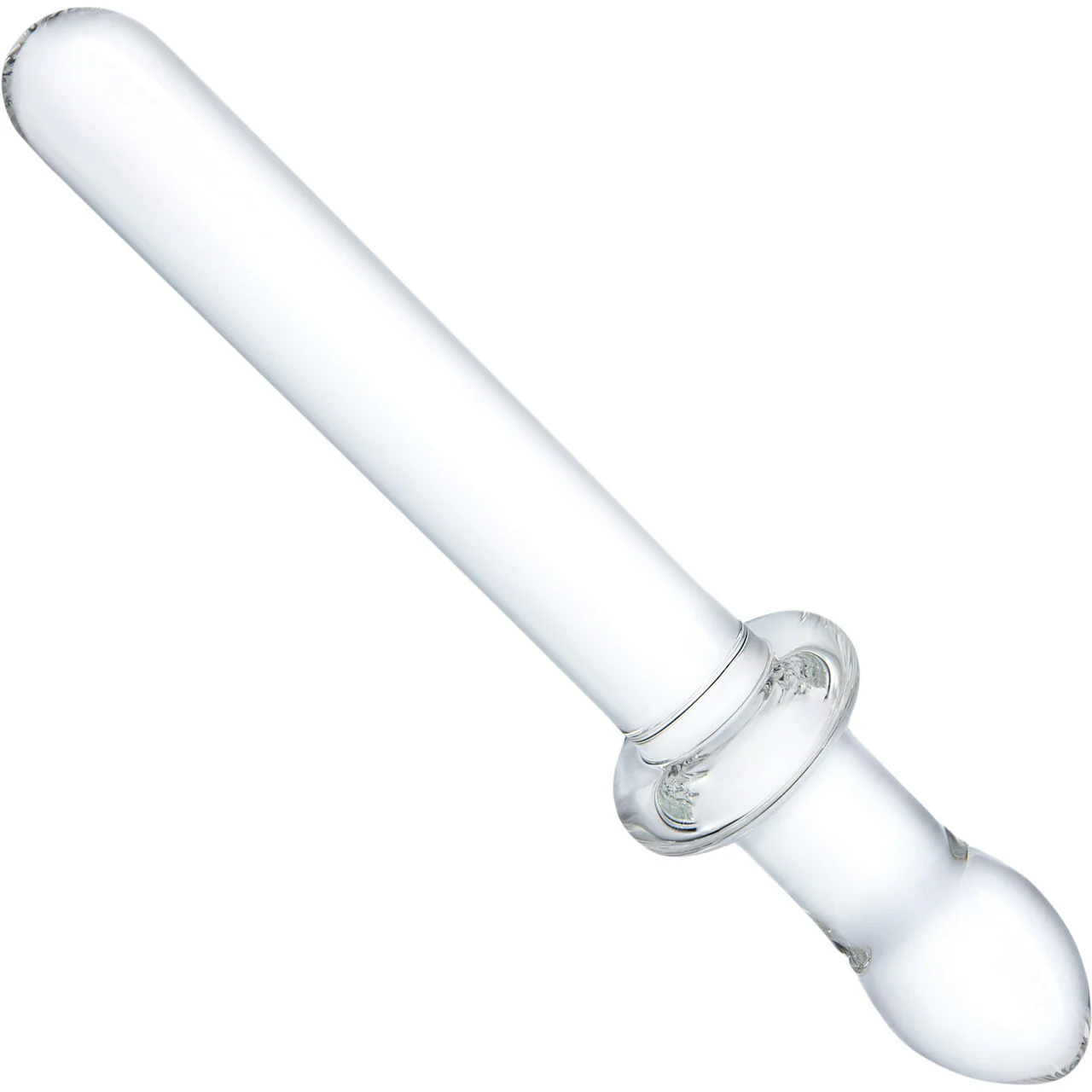 Gläs 9.25" Classic Smooth Dual-Ended Glass Dildo  - Clear - Image 3