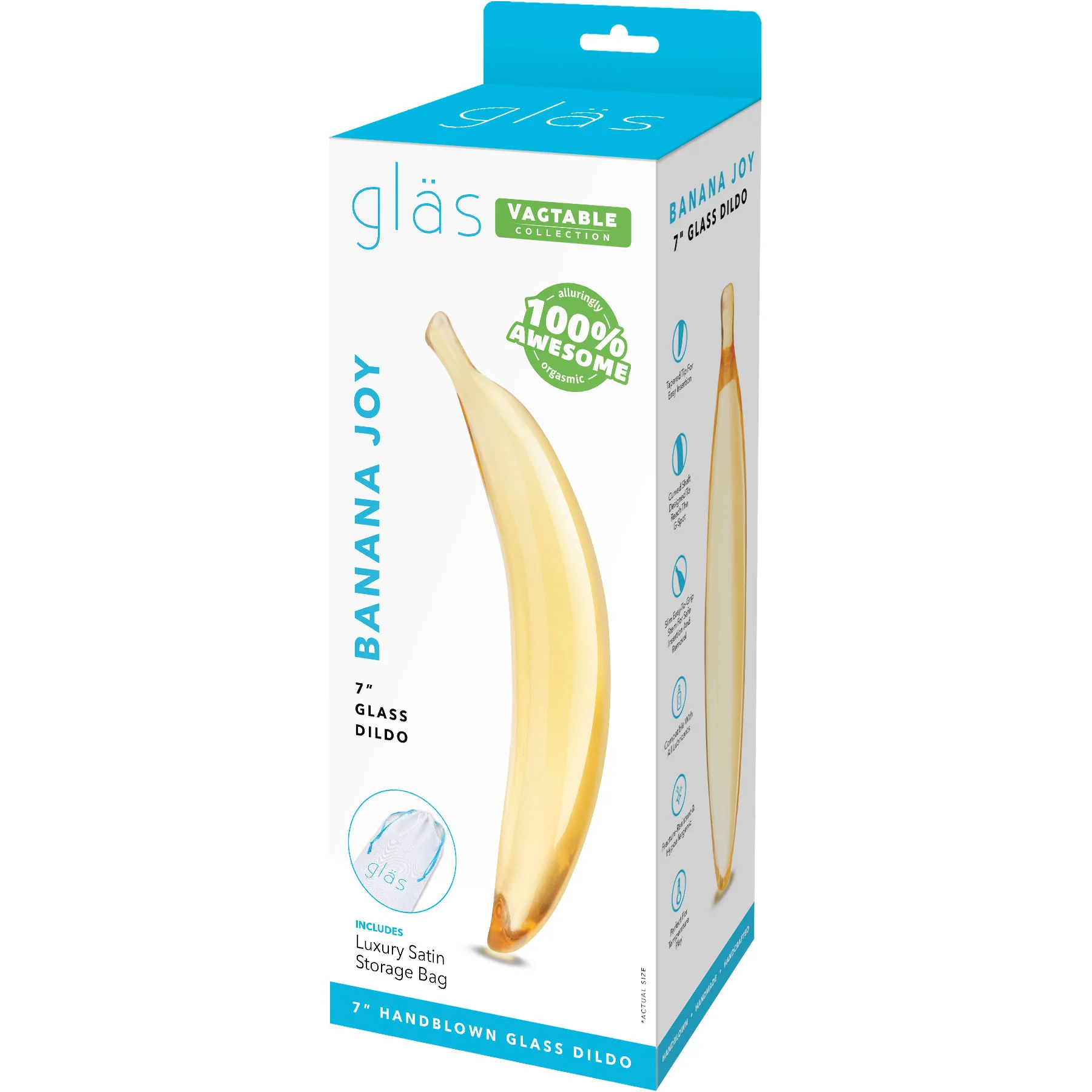 Gläs Banana Joy 7" Glass Dildo - Image 6