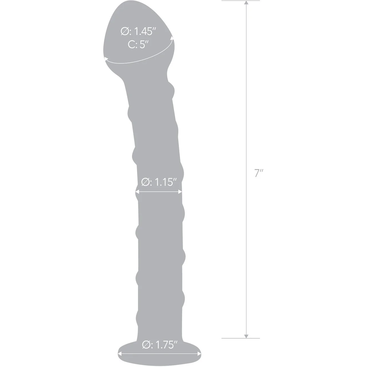 Gläs Blue Spiral Glass Dildo - Image 5