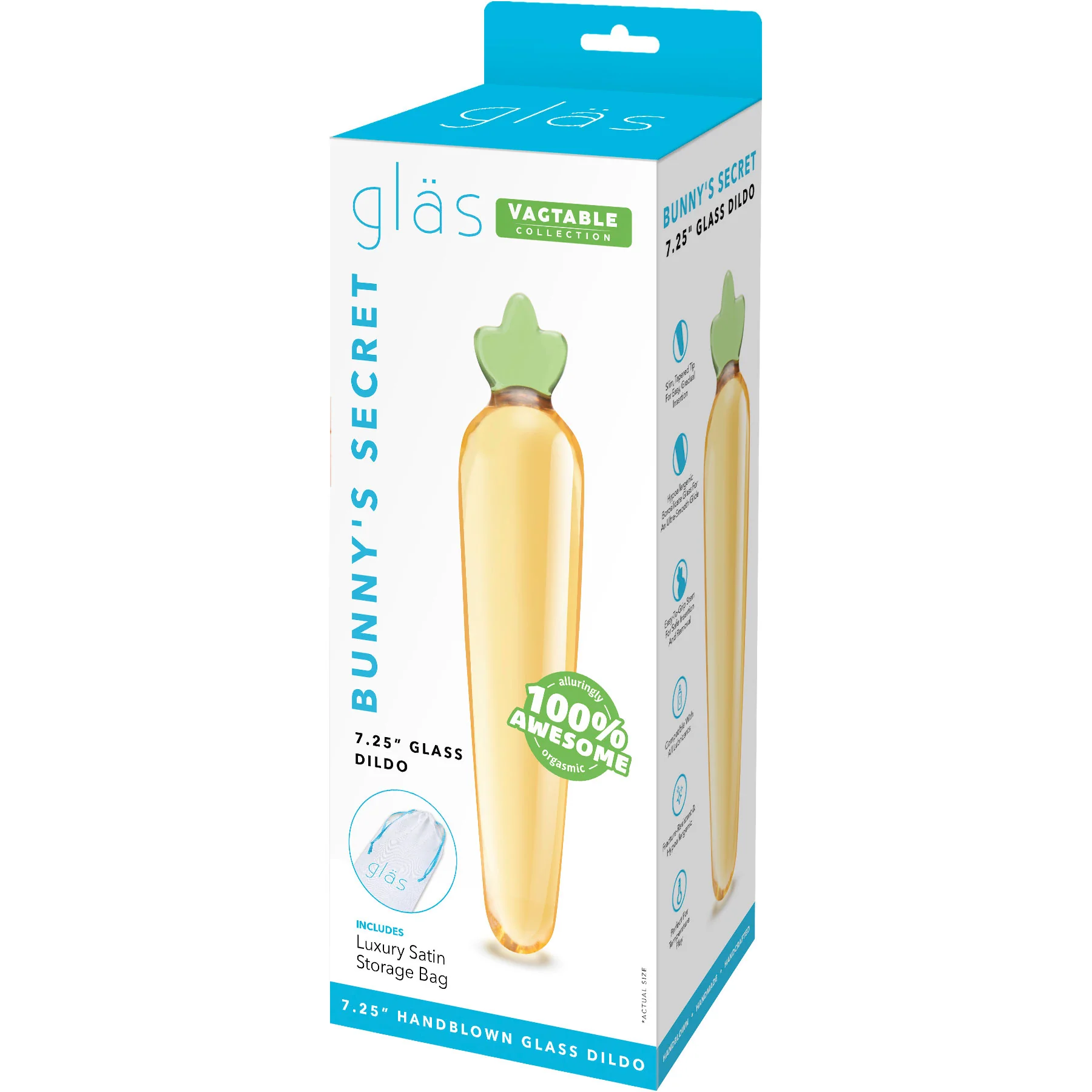 Gläs Bunny's Secret 7.25" Glass Dildo - Image 6