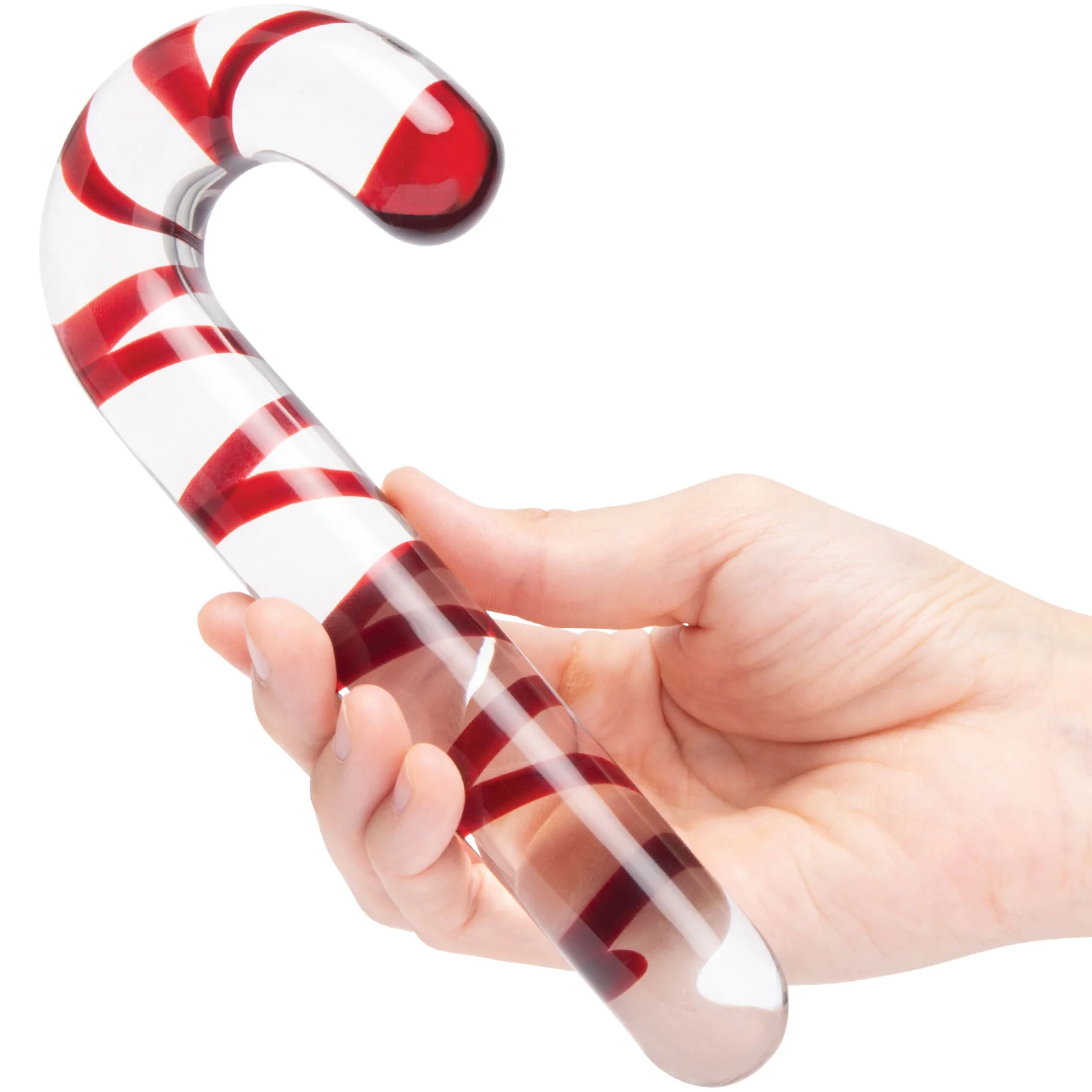 Gläs Candy Cane Dream 7.5" Glass Dildo - Image 2