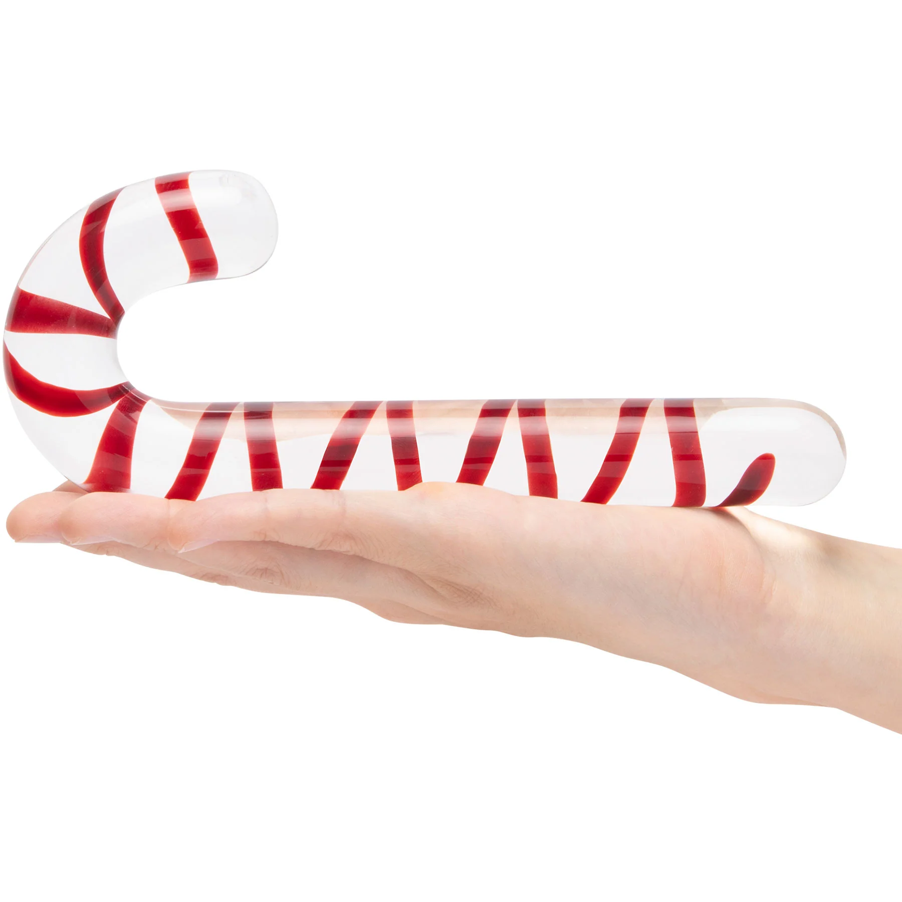 Gläs Candy Cane Dream 7.5" Glass Dildo - Image 4