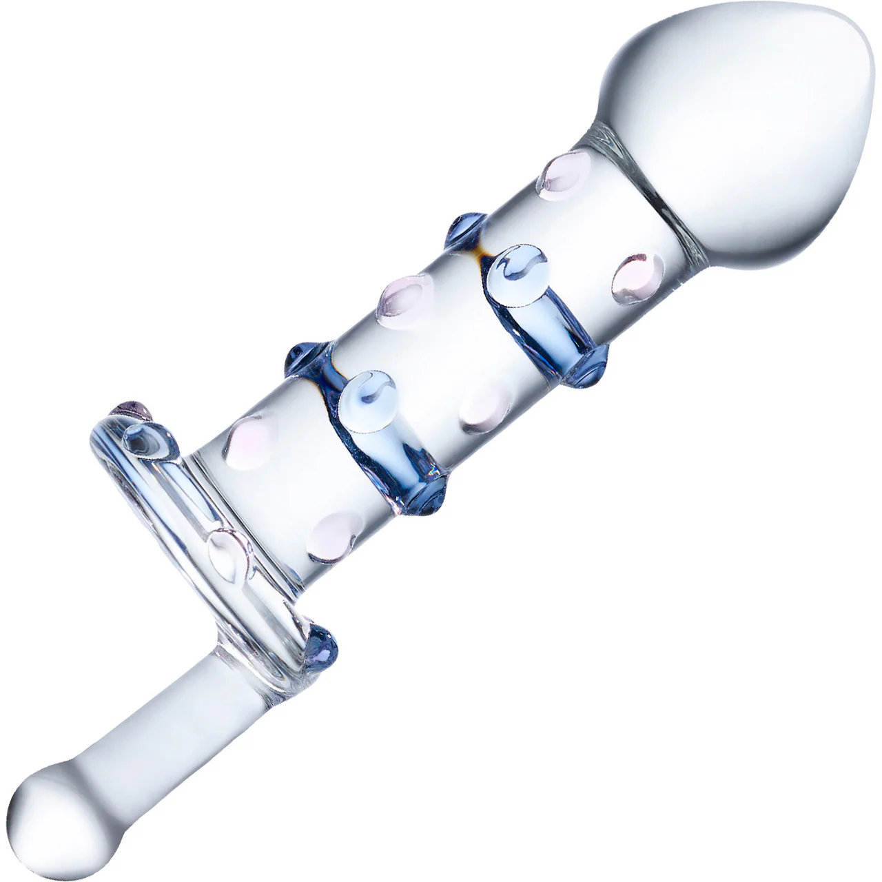 Gläs Candy Land Glass Juicer Dildo - Pink & Blue
